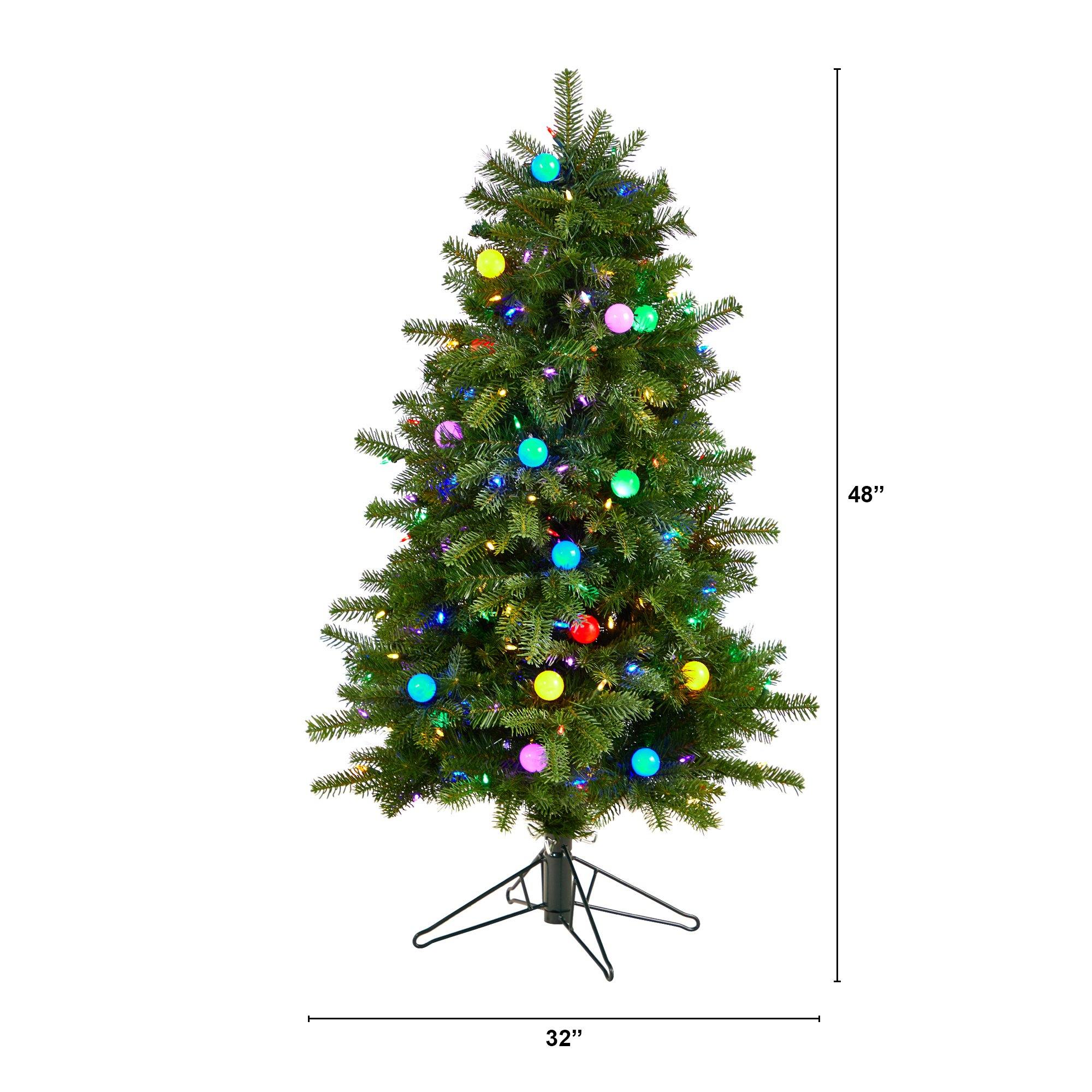 4’ Montana Mountain Fir Multi Color Artificial Christmas Tree - Image 2