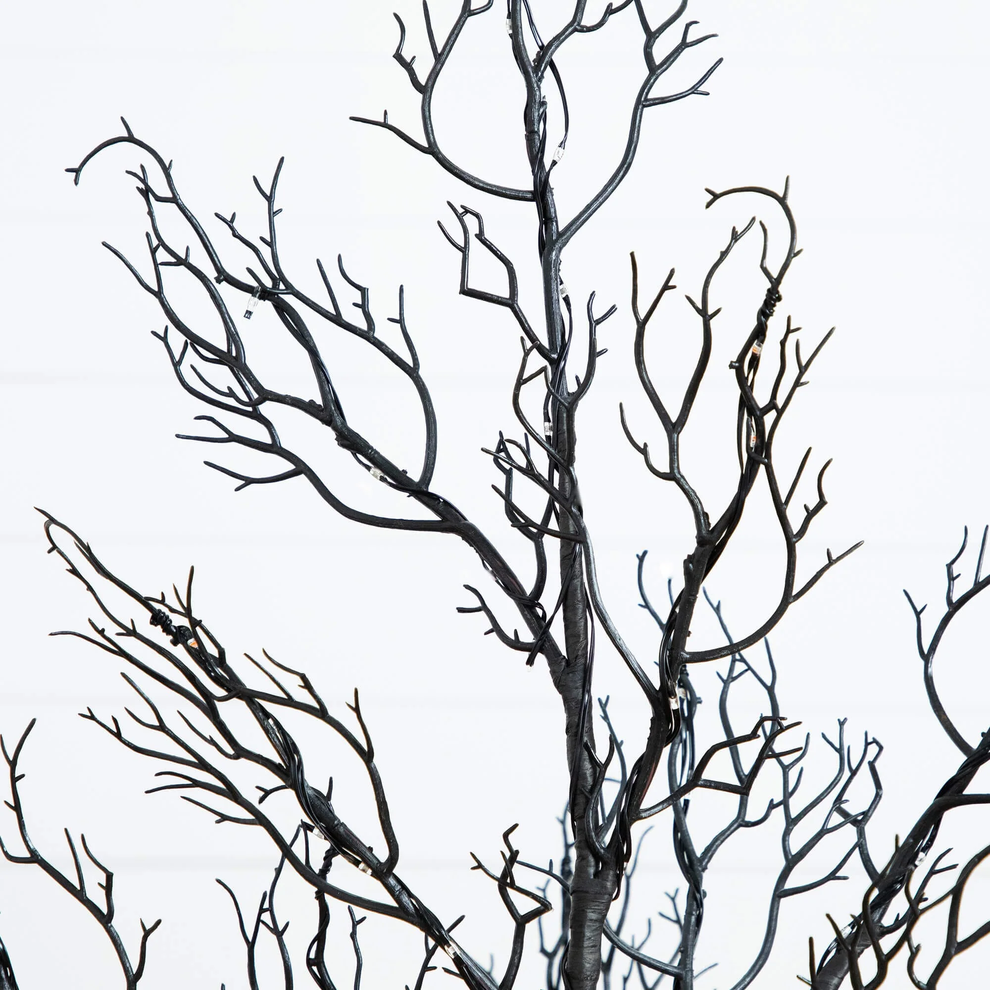 4' Pre-Lit Halloween Minimalist Twig Artificial Fall Tree with 160 Orange & Purple LED Lights - Image 8