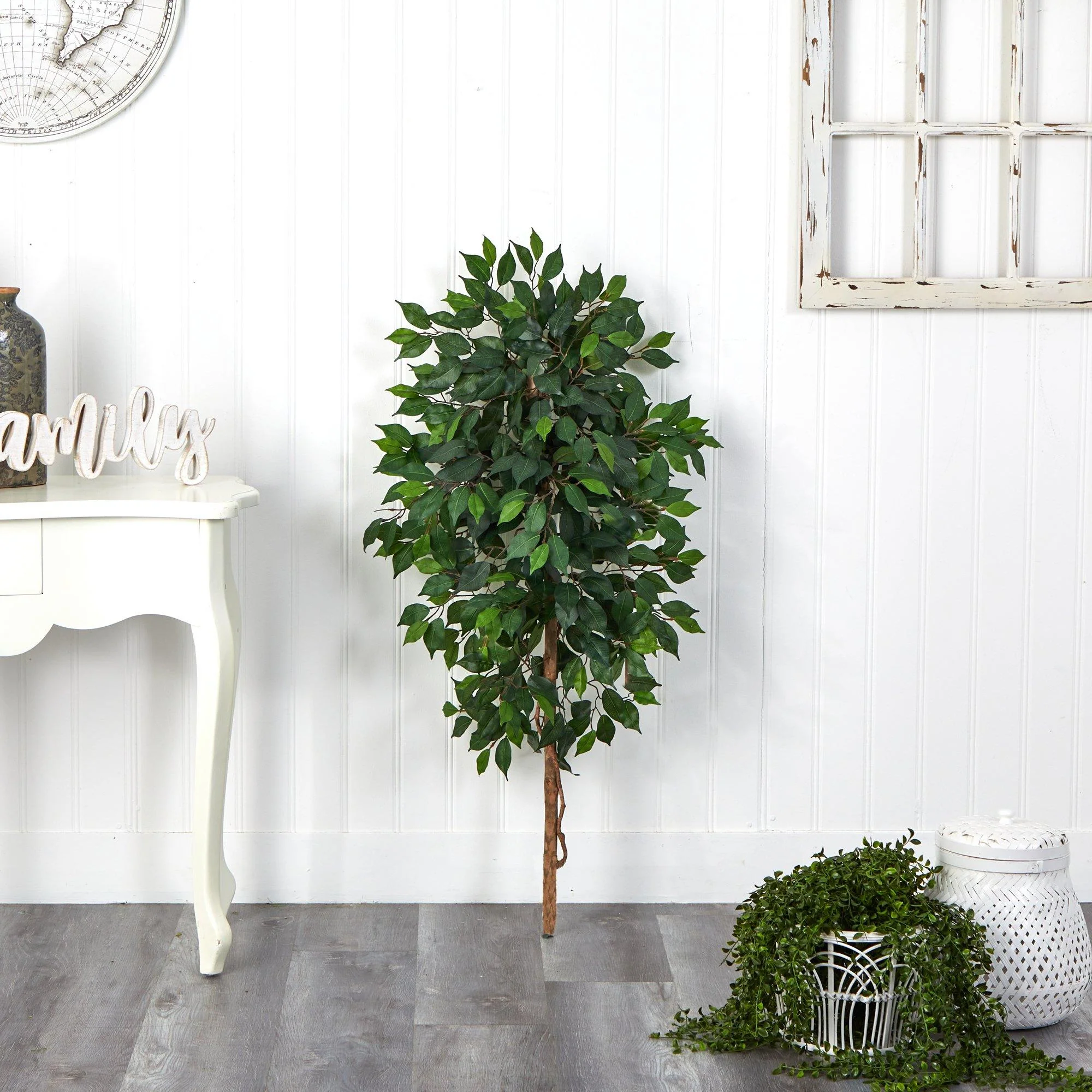 4’ Single Ficus Artificial Tree (No Pot) - Image 3