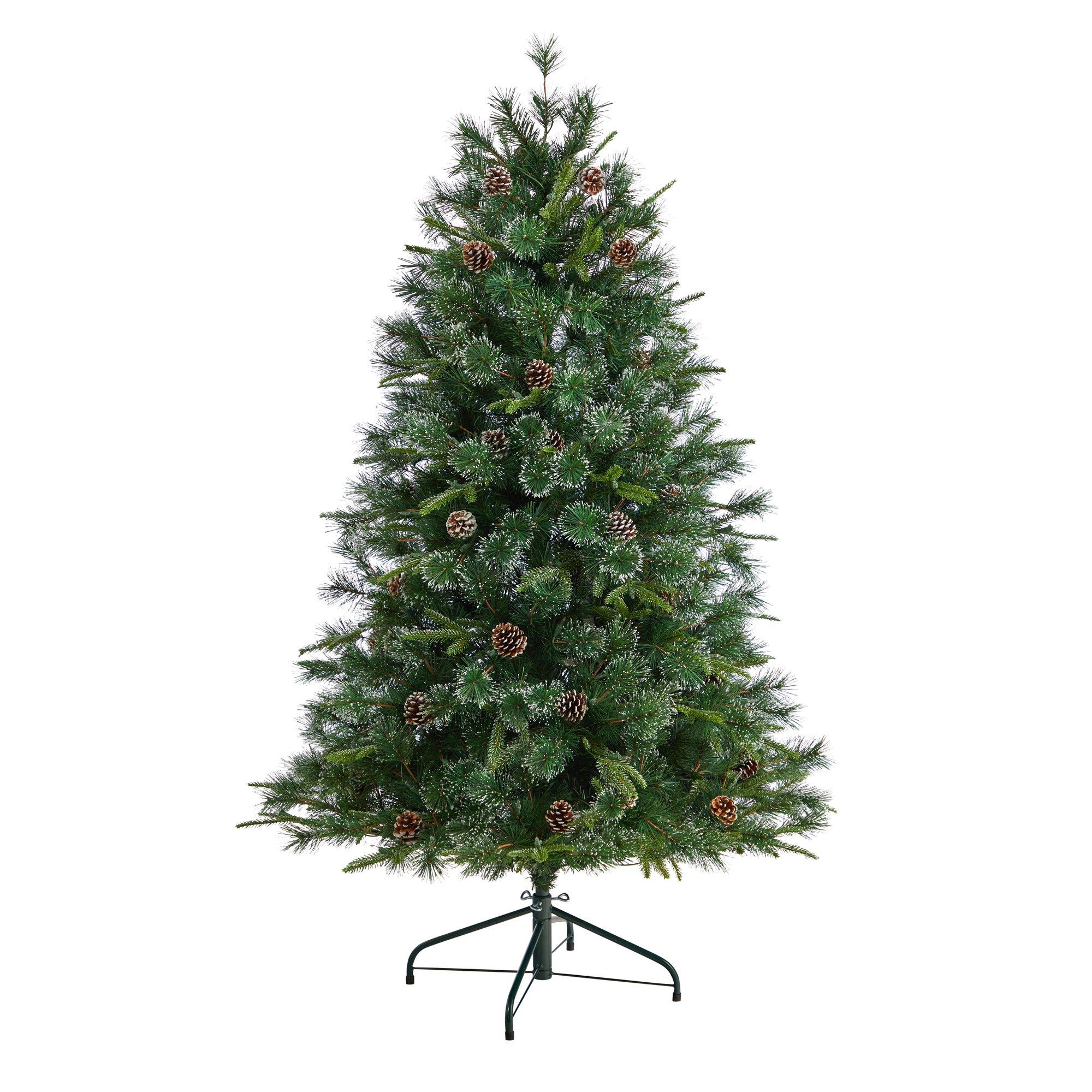 4’ Snowed Tipped Clermont Pine Artificial Christmas Tree - Image 3