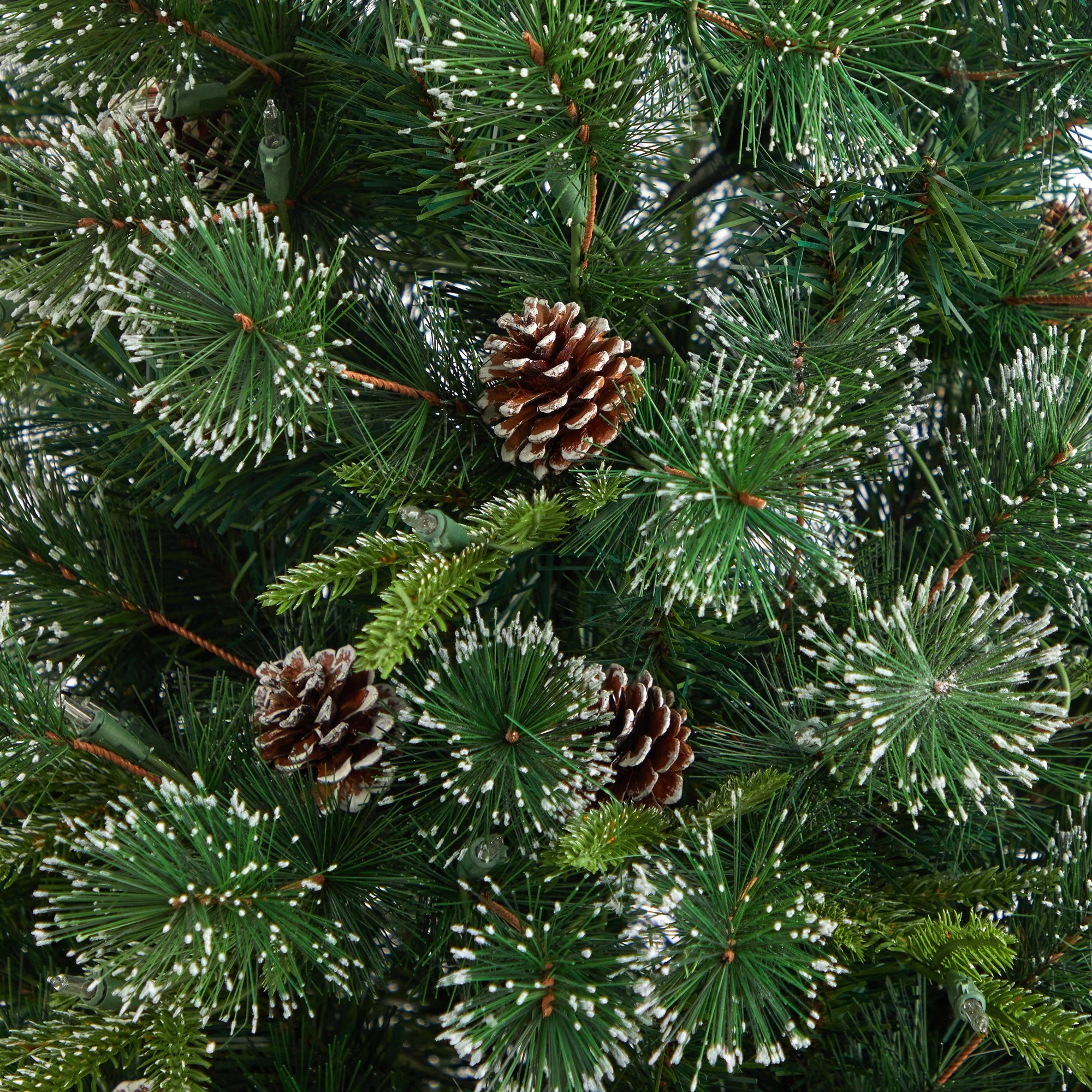 4’ Snowed Tipped Clermont Pine Artificial Christmas Tree - Image 5