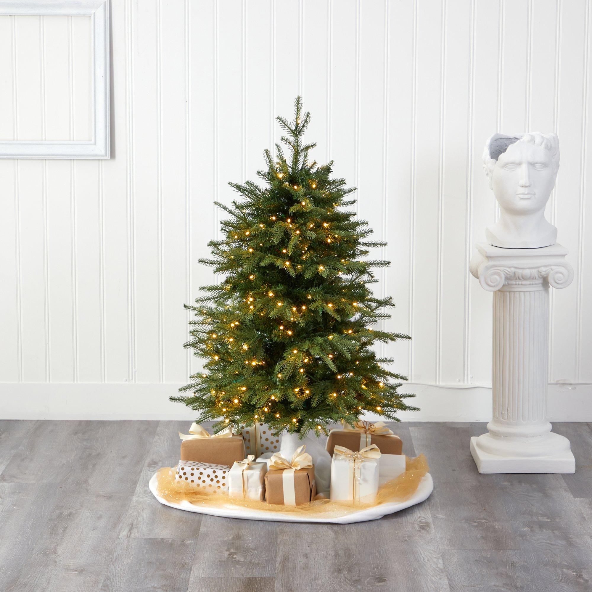 4’ Vancouver Fir “Natural Look” Artificial Christmas Tree with 250 Clear LED Lights and 814 Bendable Branches - Image 6