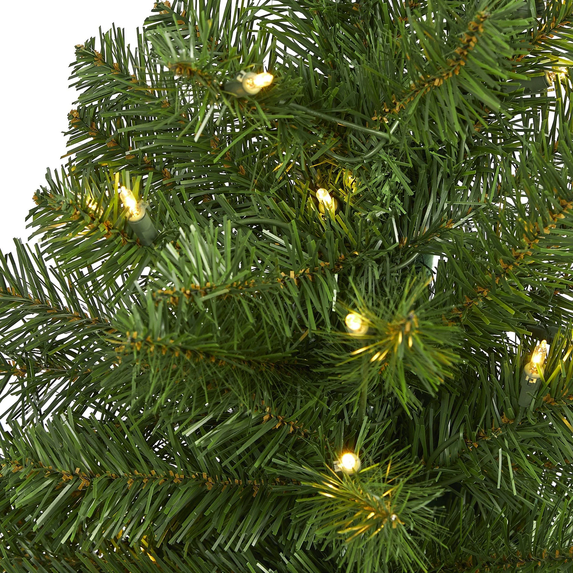 4’ Virginia Fir Artificial Christmas Tree with 100 Clear Lights and 223 Bendable Branches - Image 3