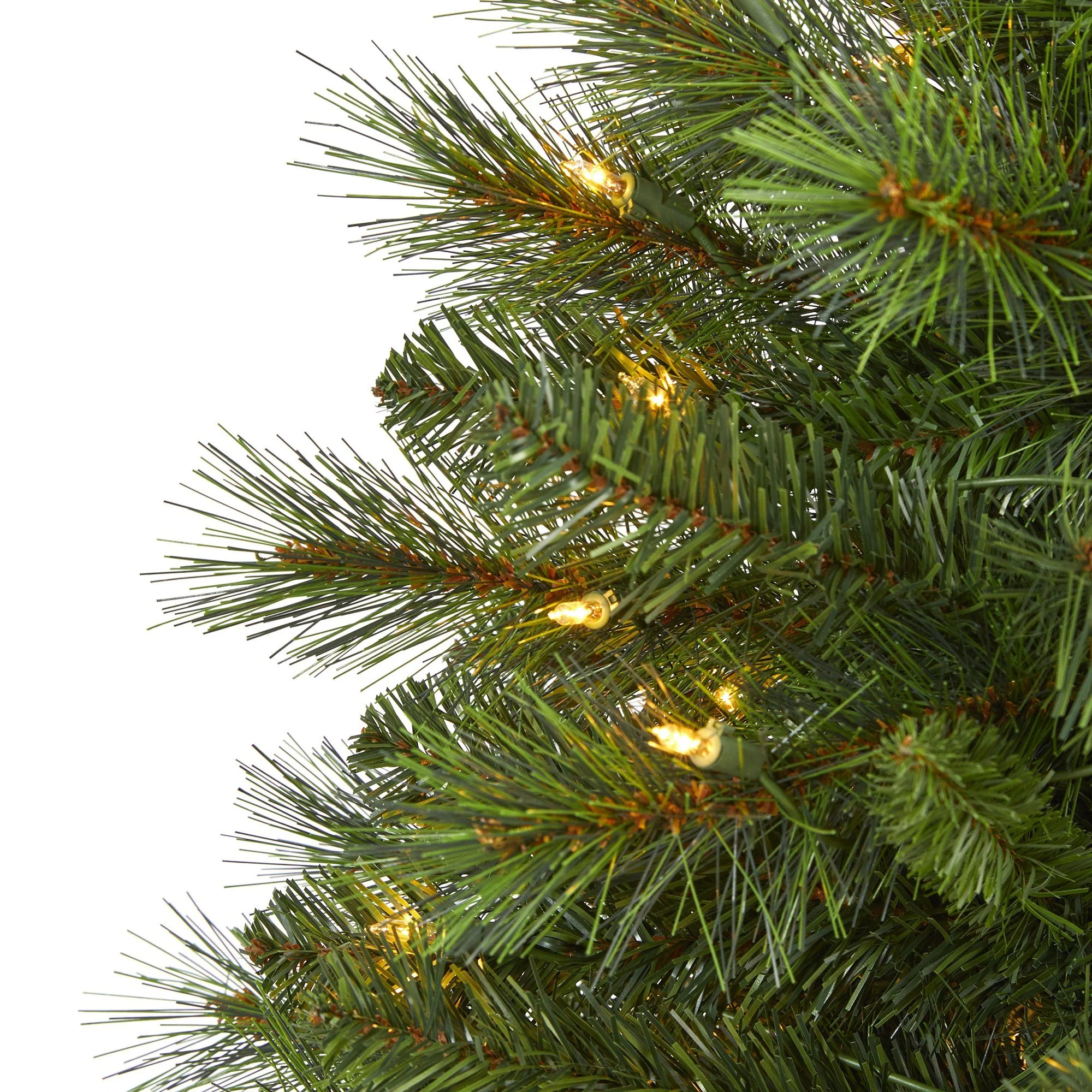 4’ West Virginia Mountain Pine Artificial Christmas Tree with 100 Clear Lights and 322 Bendable Branches - Image 3
