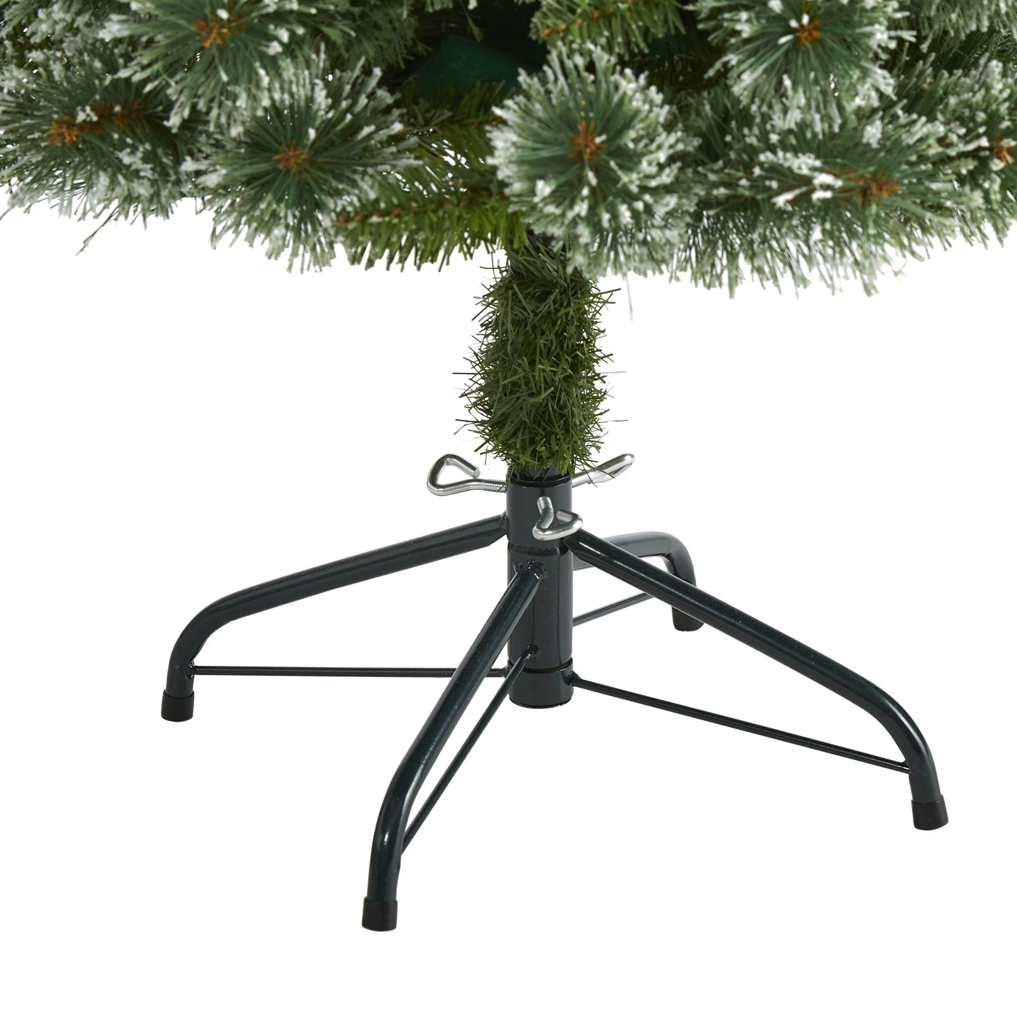4’ Wisconsin Slim Snow Tip Pine Artificial Christmas Tree with 100 Clear LED Light - Image 4