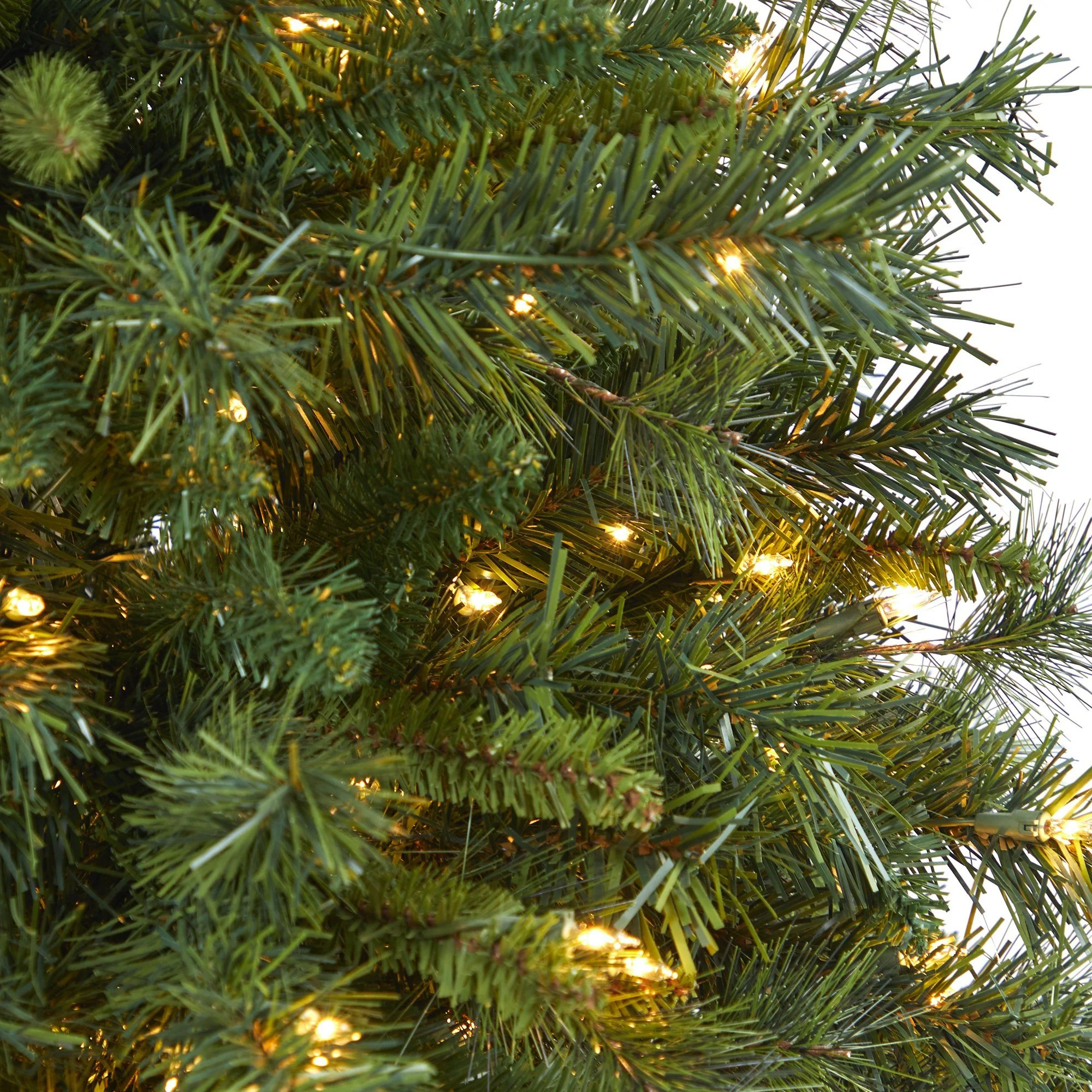 4’ Wyoming Mixed Pine Artificial Christmas Tree with 150 Clear Lights and 270 Bendable Branches in Tower Planter - Image 10