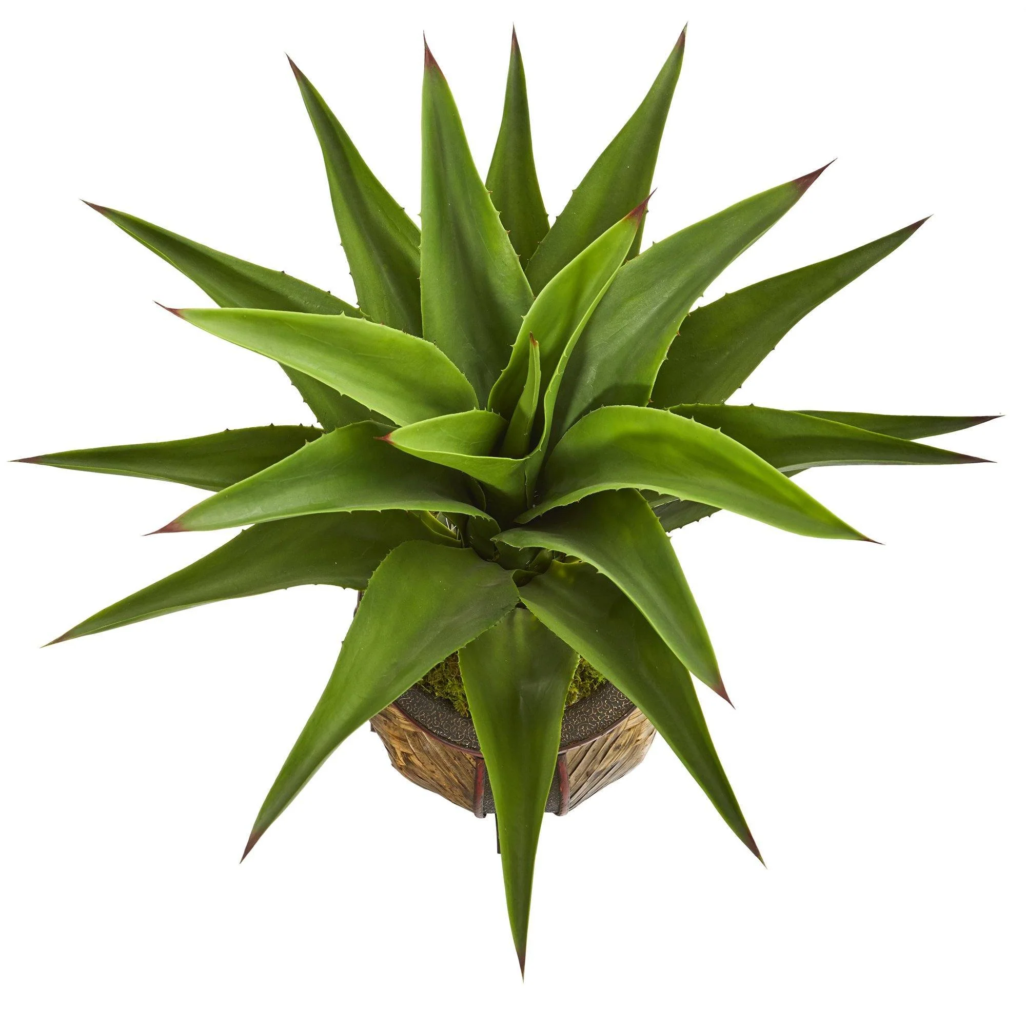 40” Agave Artificial Plant in Decorative Planter - Image 4