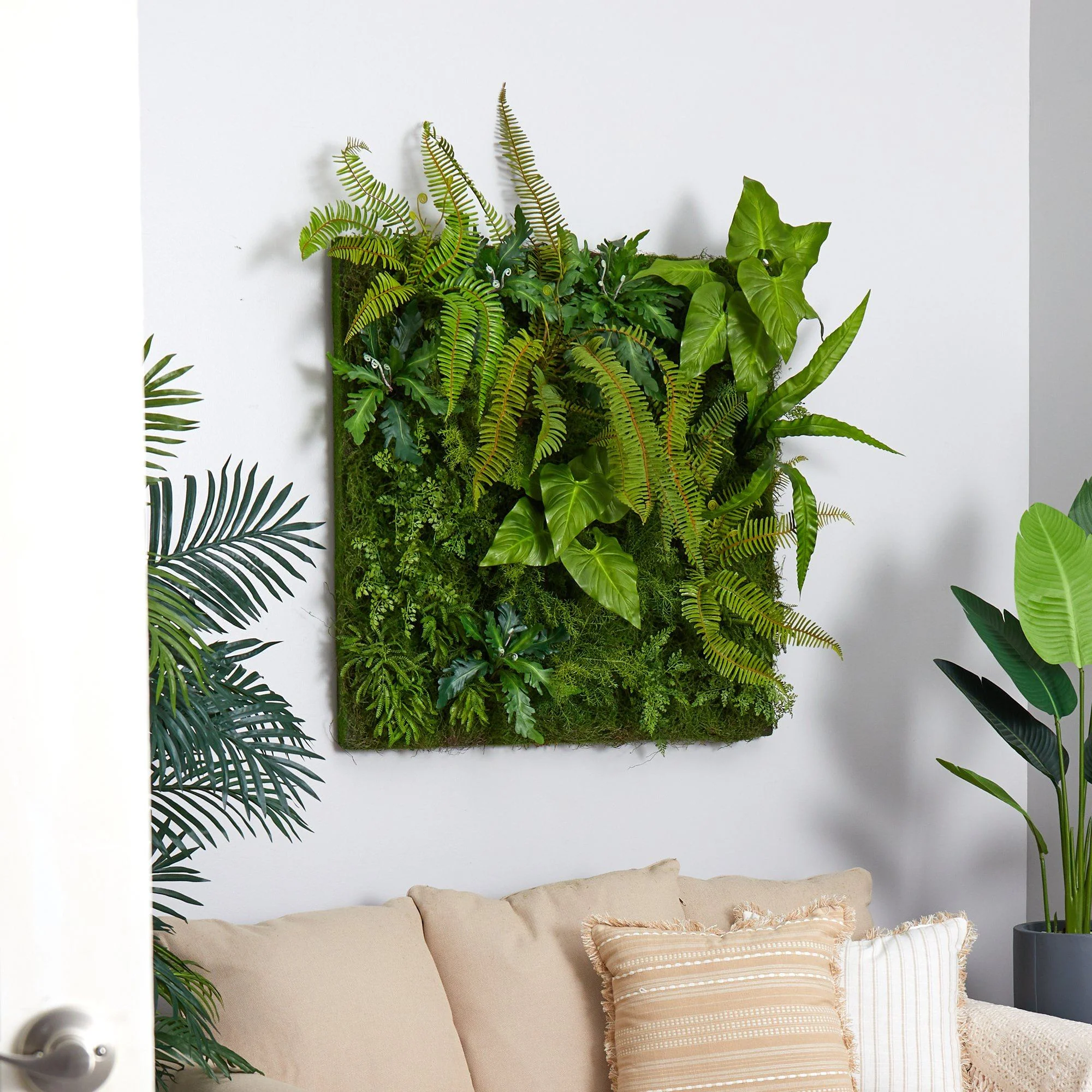 40” x 40” Forest Artificial Living Wall - Image 3