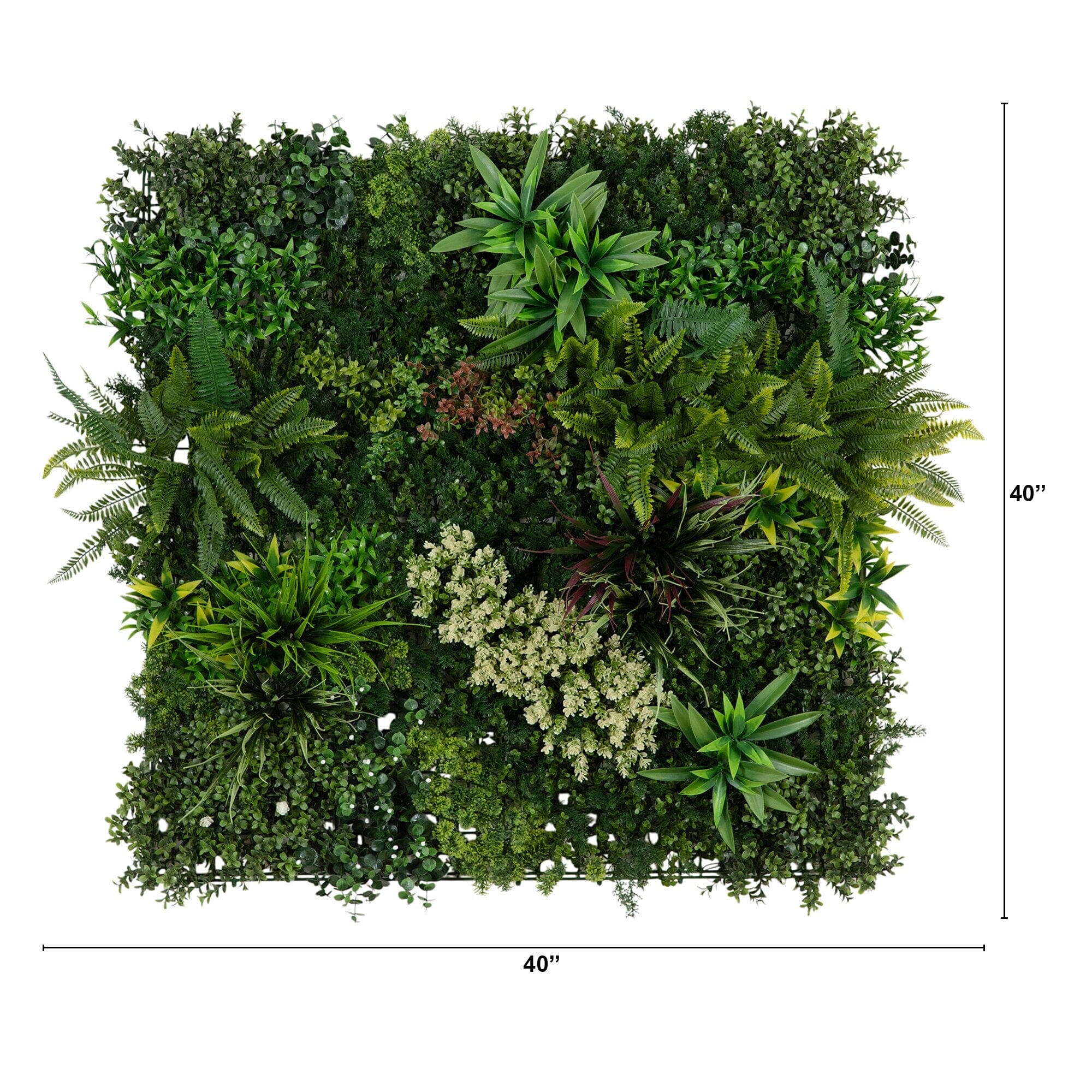 40” x 40” UV Resistant Amazon Rainforest Artificial Living Wall Panel (Indoor/Outdoor) - Image 8