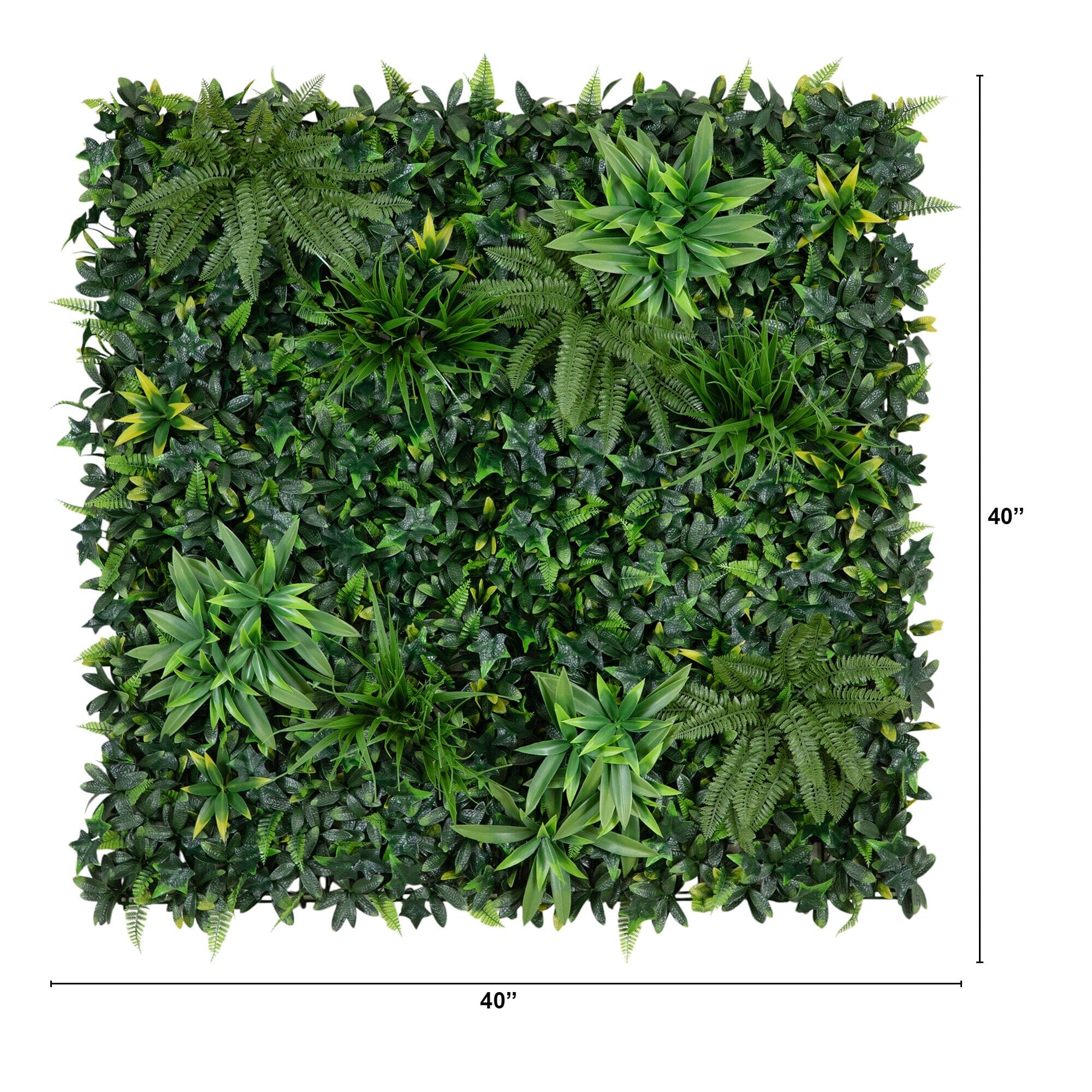 40” x 40” UV Resistant Andean Cloud Forest Artificial Living Wall Panel (Indoor/Outdoor) - Image 8