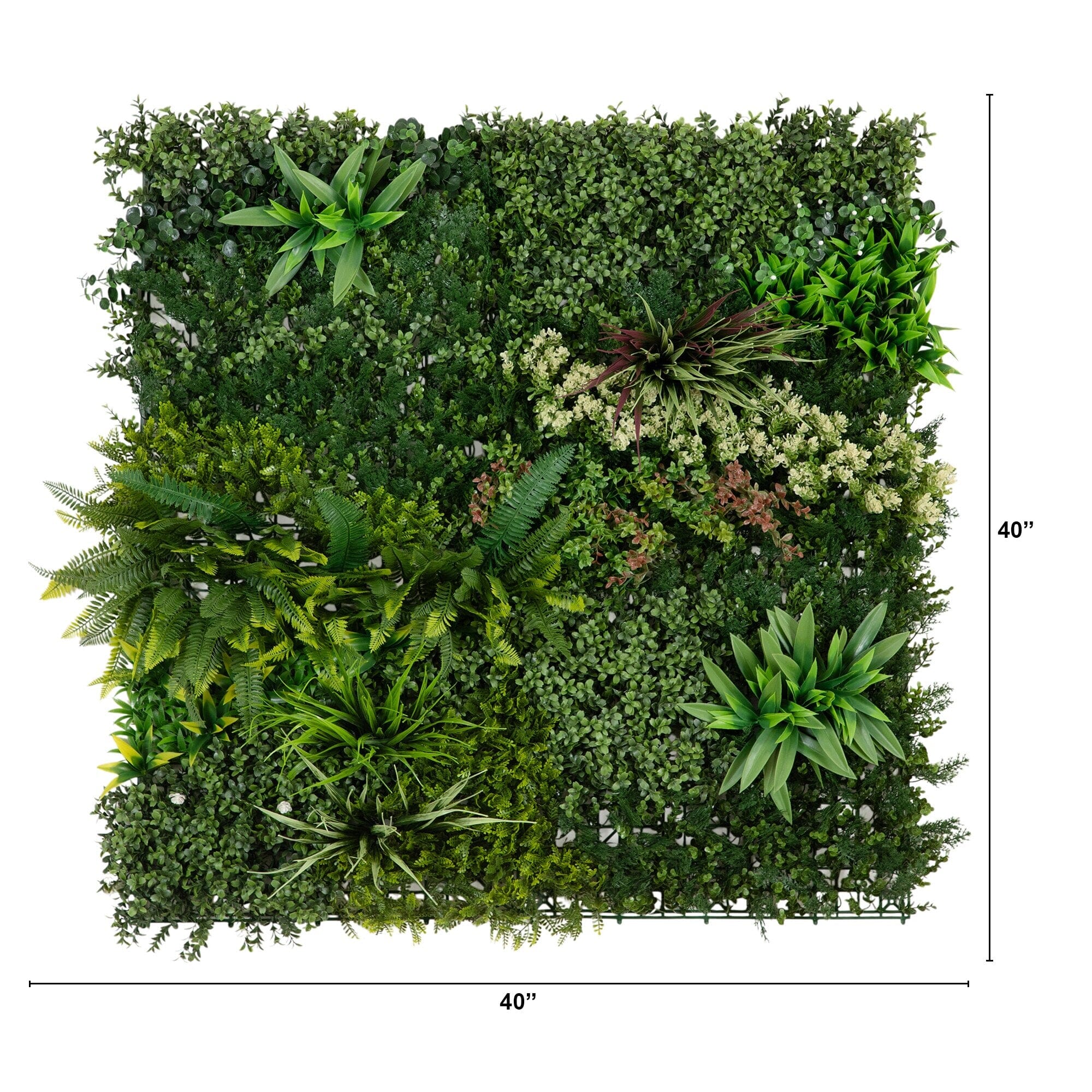 40” x 40” UV Resistant Madagascar Forest Artificial Living Wall Panel (Indoor/Outdoor) - Image 8