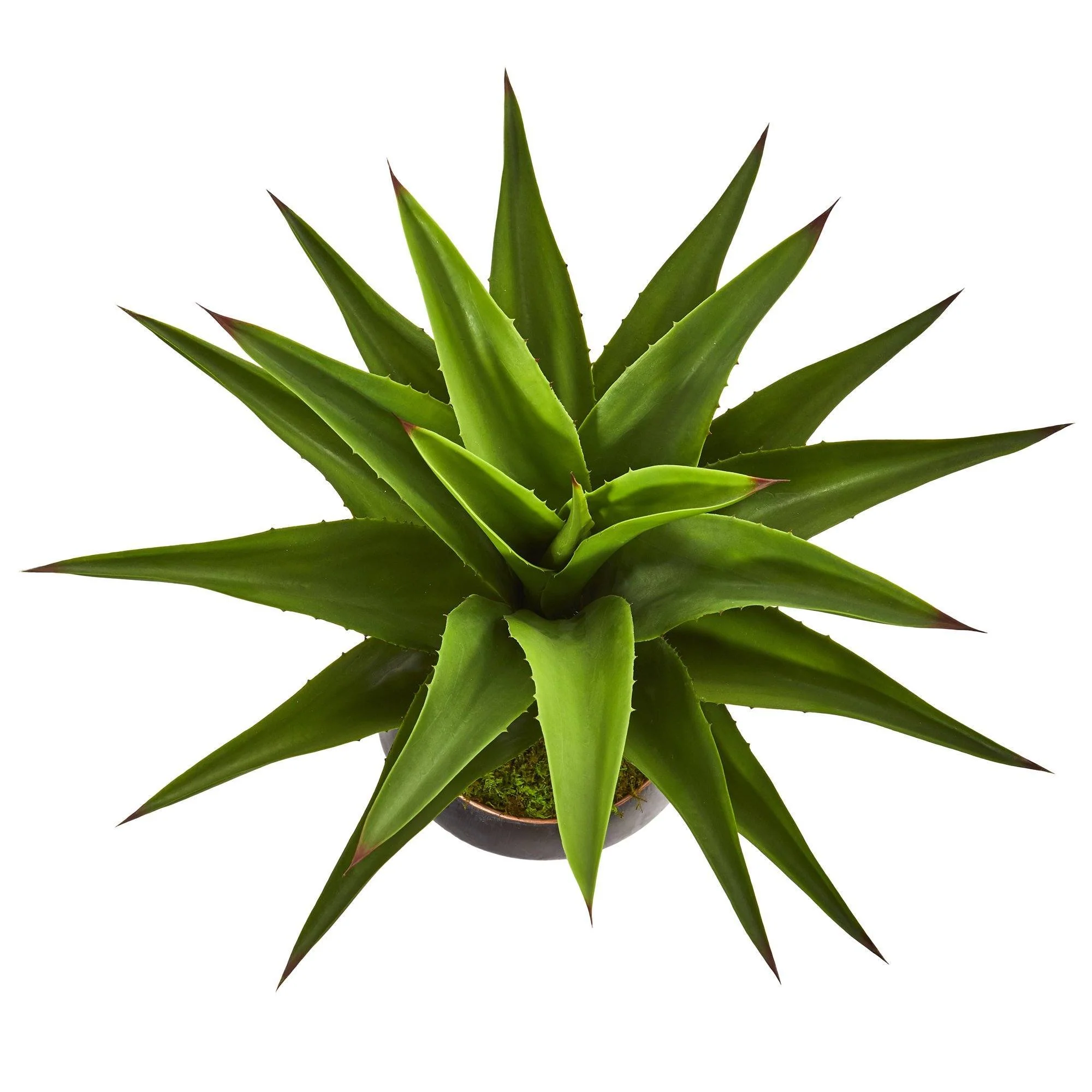 41” Agave Artificial Plant in Decorative Metal Bowl - Image 4