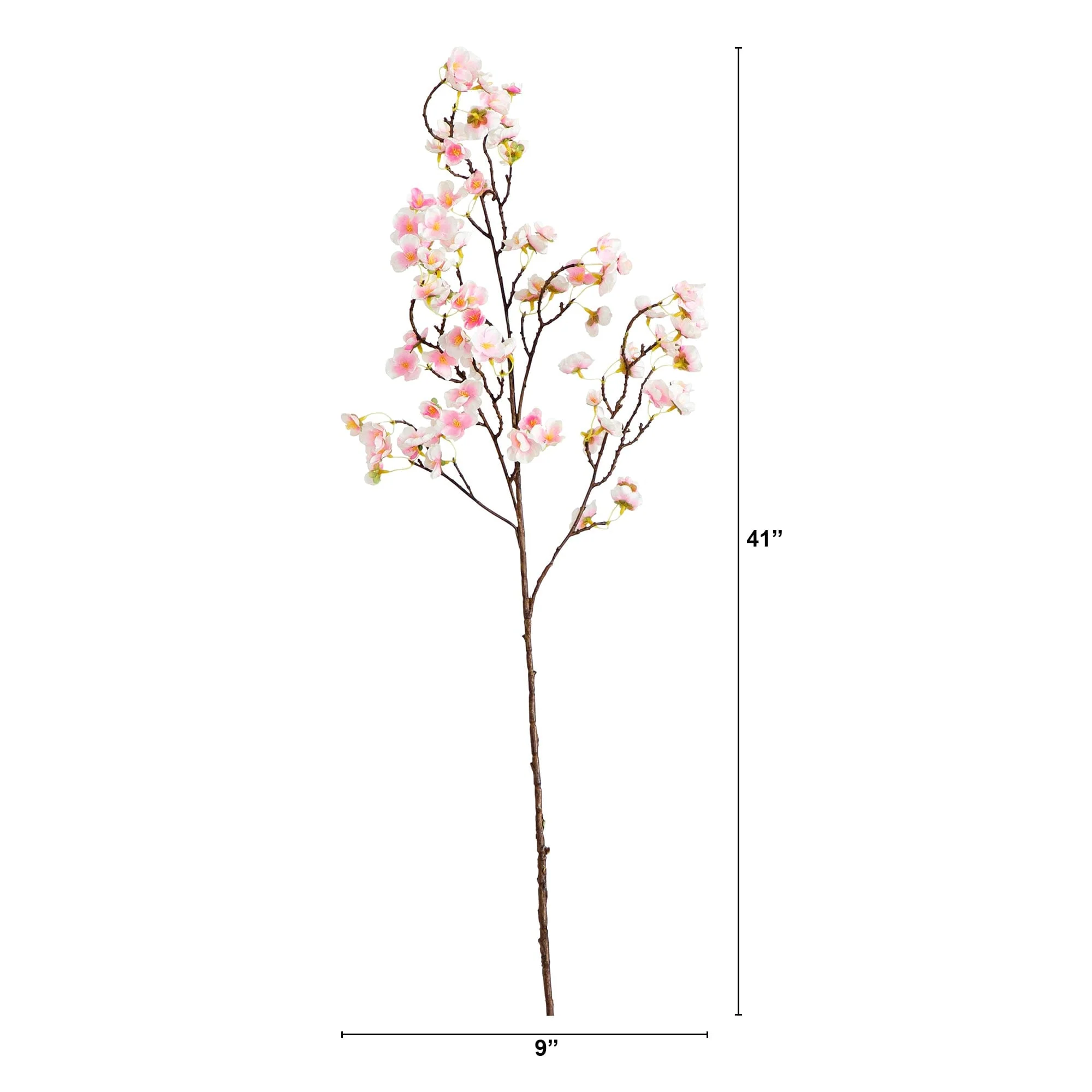 41" Artificial Cherry Blossom Flower Stems - Set of 3 - Image 6