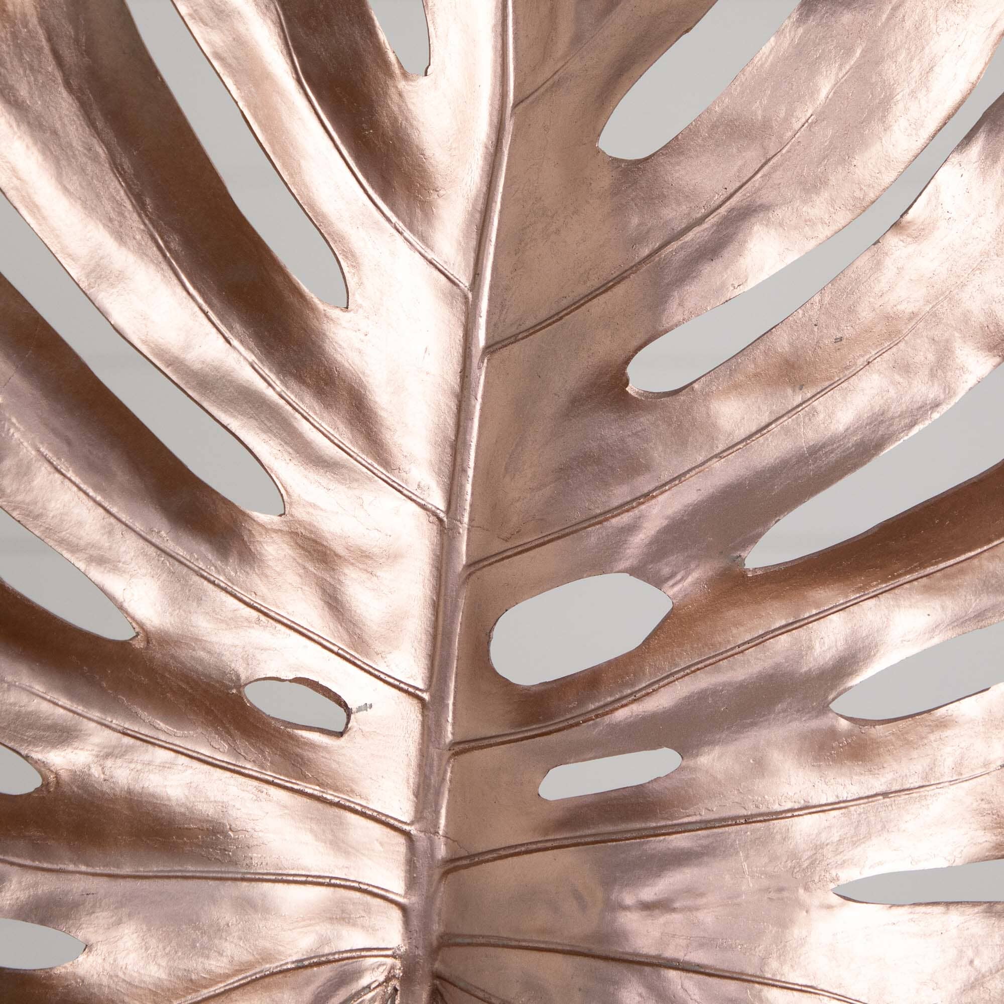 41" Artificial Rose Gold Monstera Stems - Set of 3 - Image 2