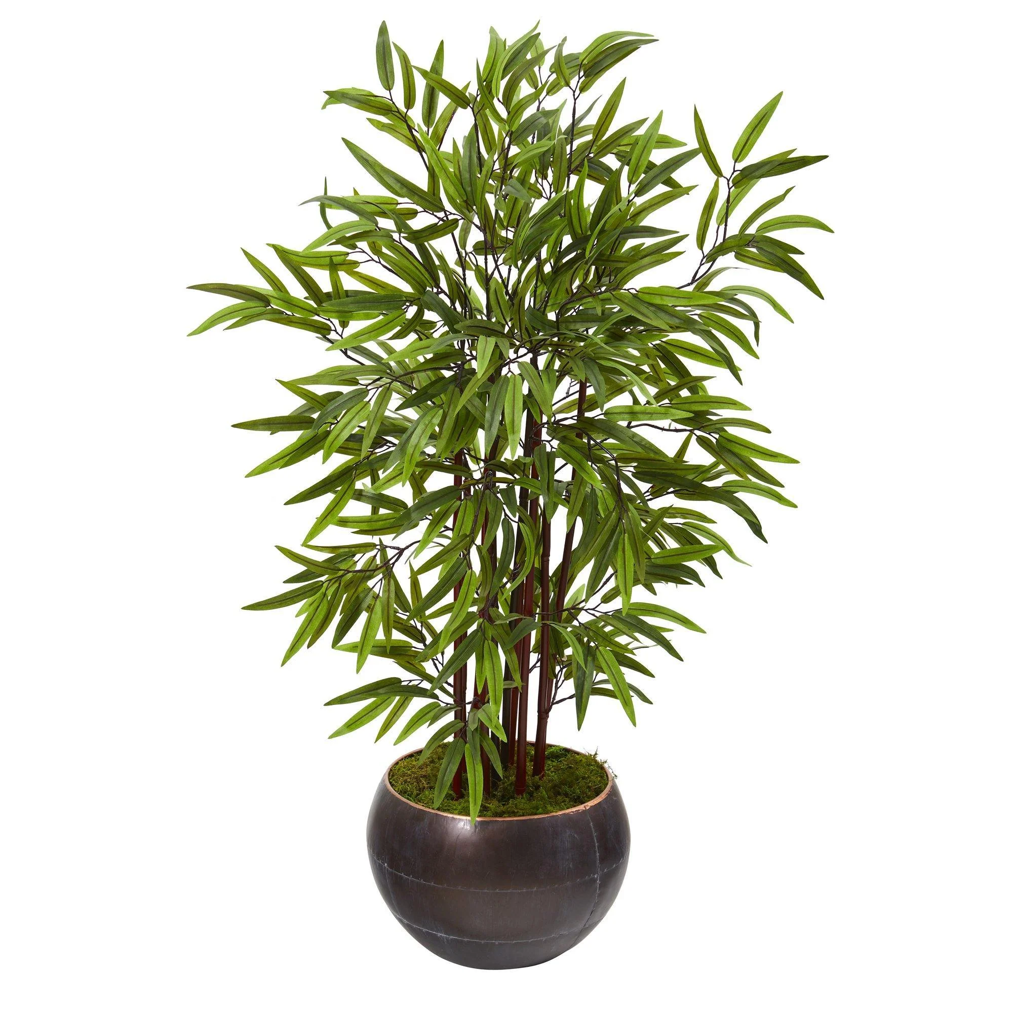 45” Bamboo Artificial Tree in Metal Bowl
