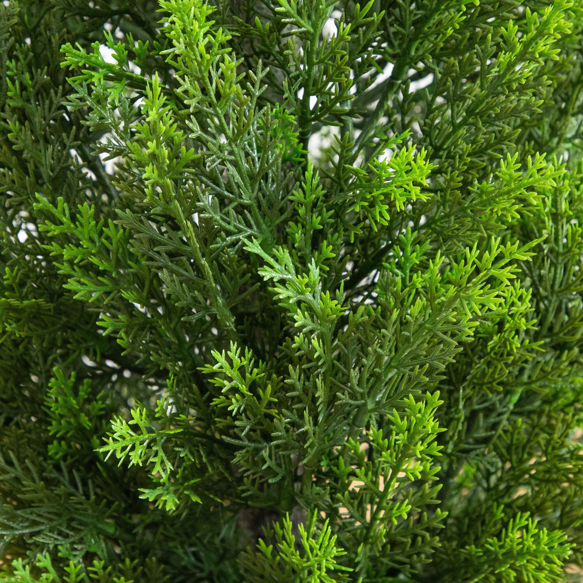 45" UV Resistant Artificial Cedar Tree in White Tower Planter (Indoor/Outdoor) - Image 2