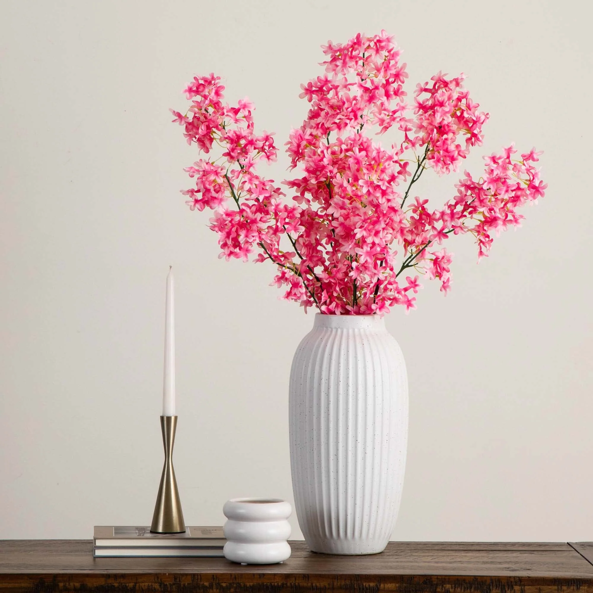47" Artificial Cherry Blossom Flower - Set of 3 - Image 11