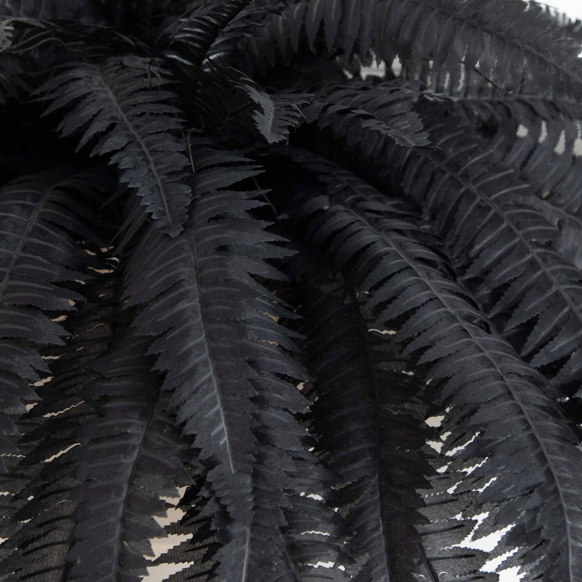 48" Artificial Halloween Black Boston Fern - Set of 2 - Image 2