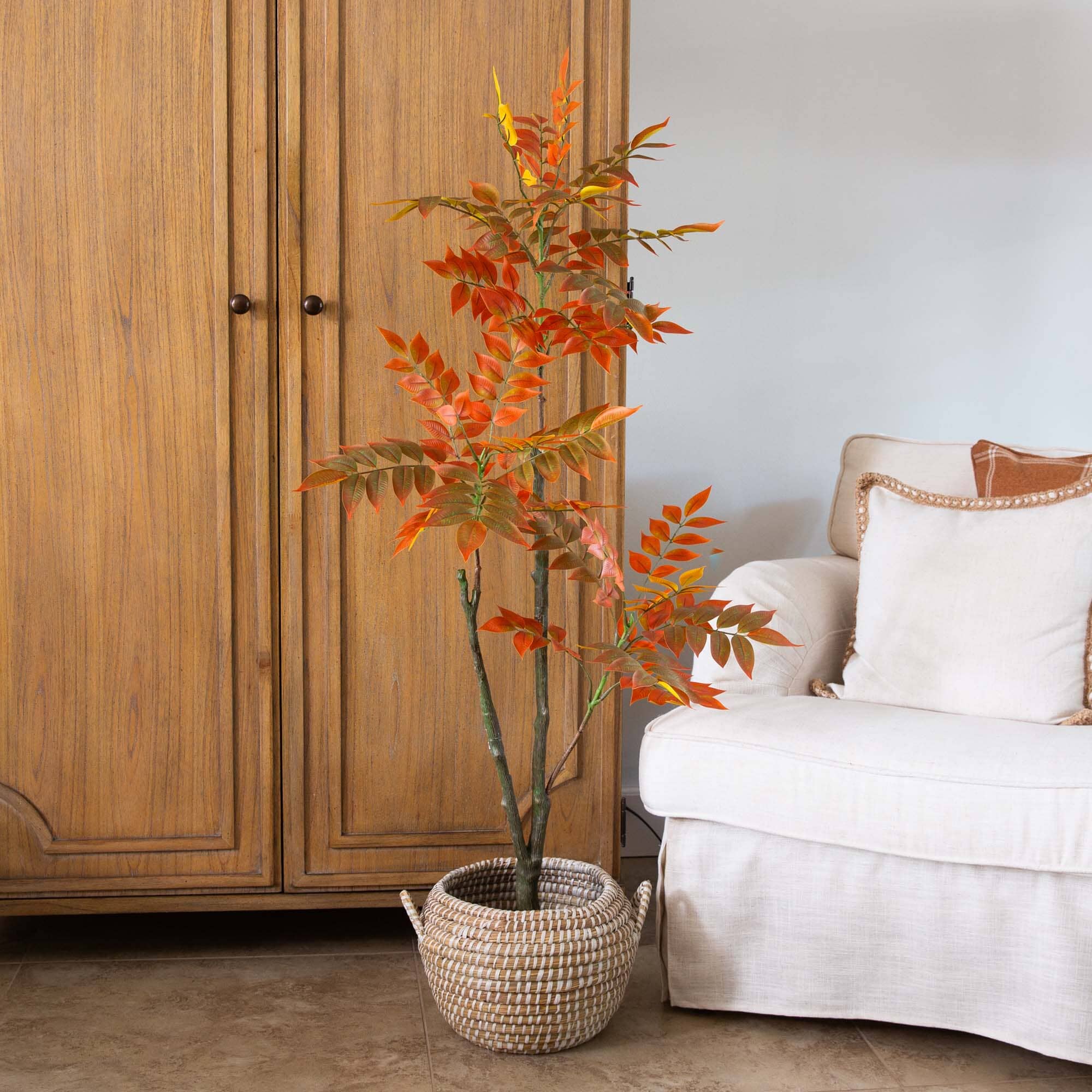 4ft. Autumn Sumac Artificial Fall Tree - Image 3