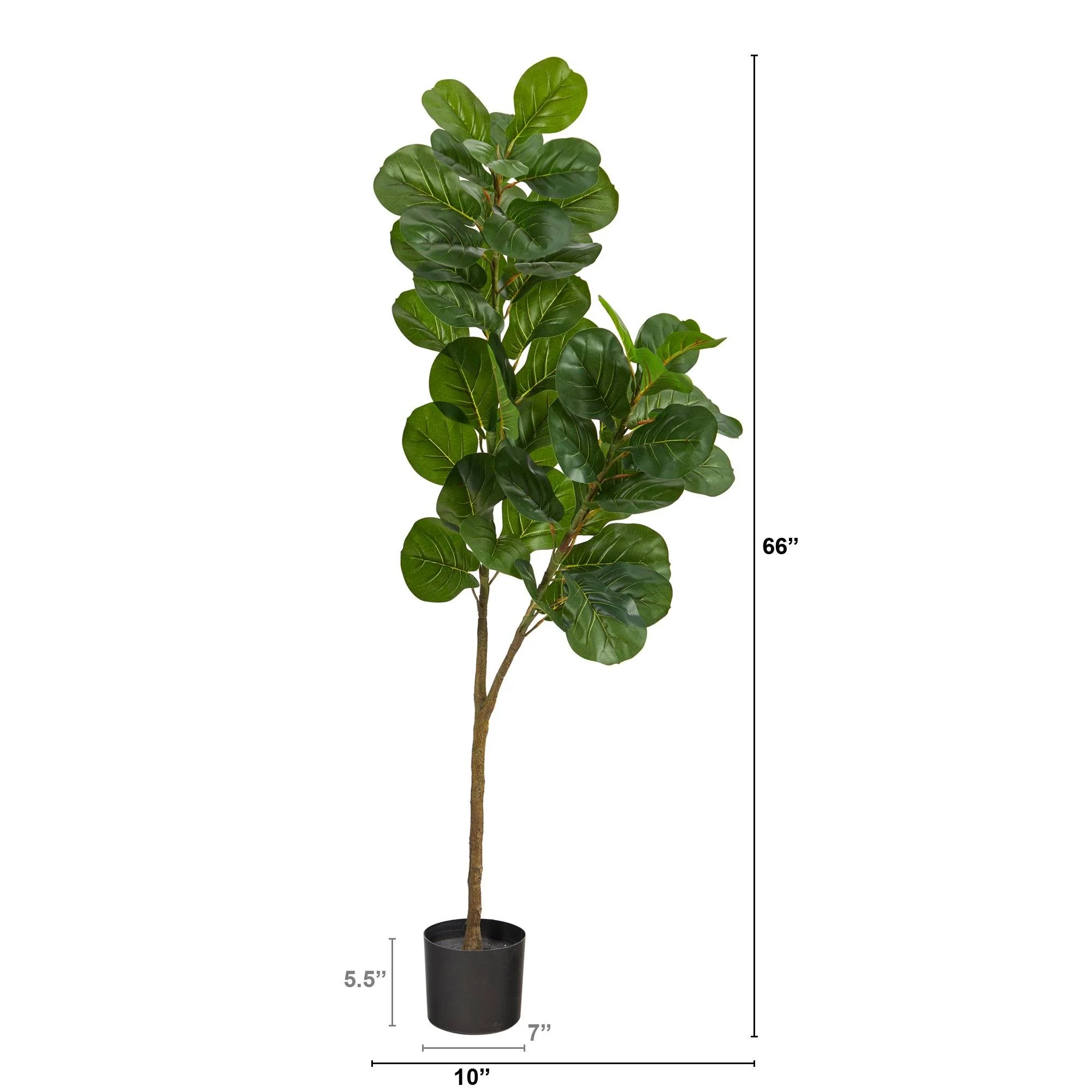 5.5’ Fiddle Leaf Fig Artificial Tree - Image 3