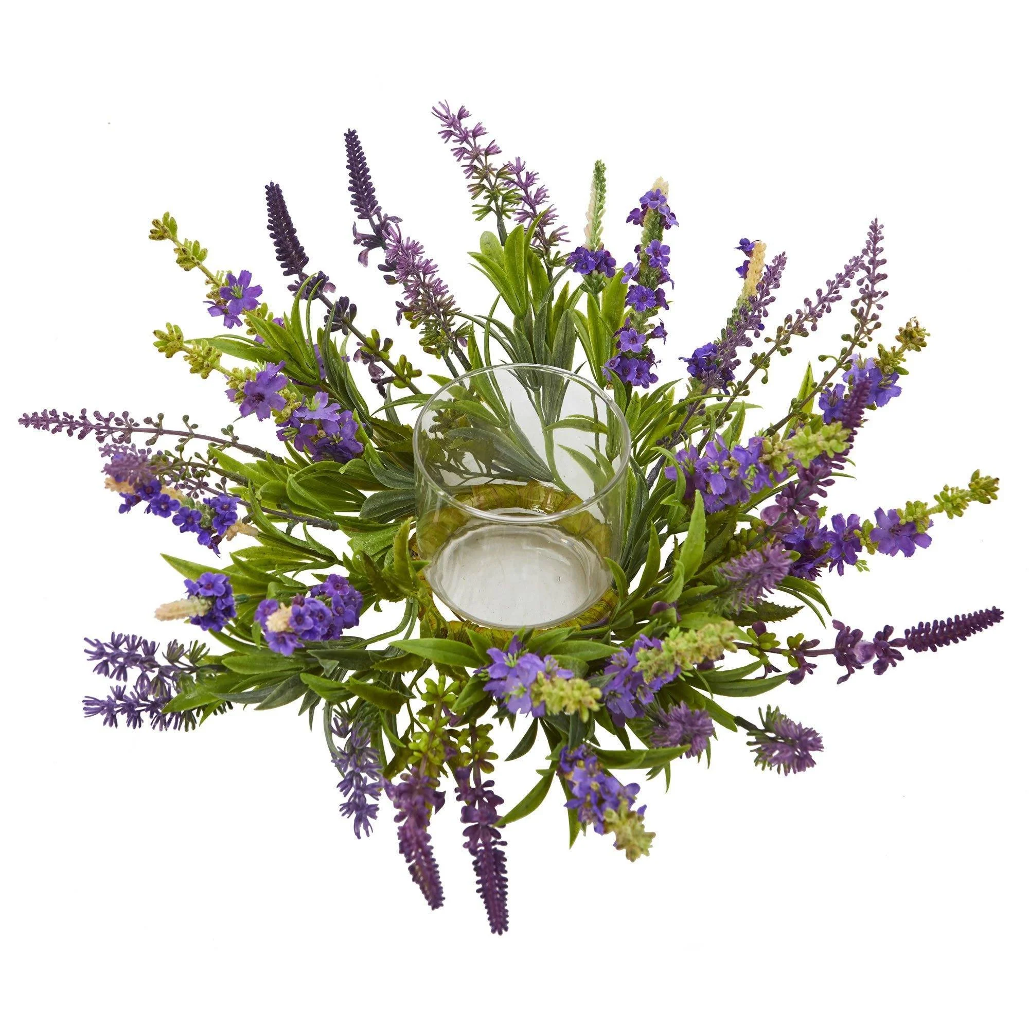 Lavender Artificial Arrangement Candelabrum - Image 2