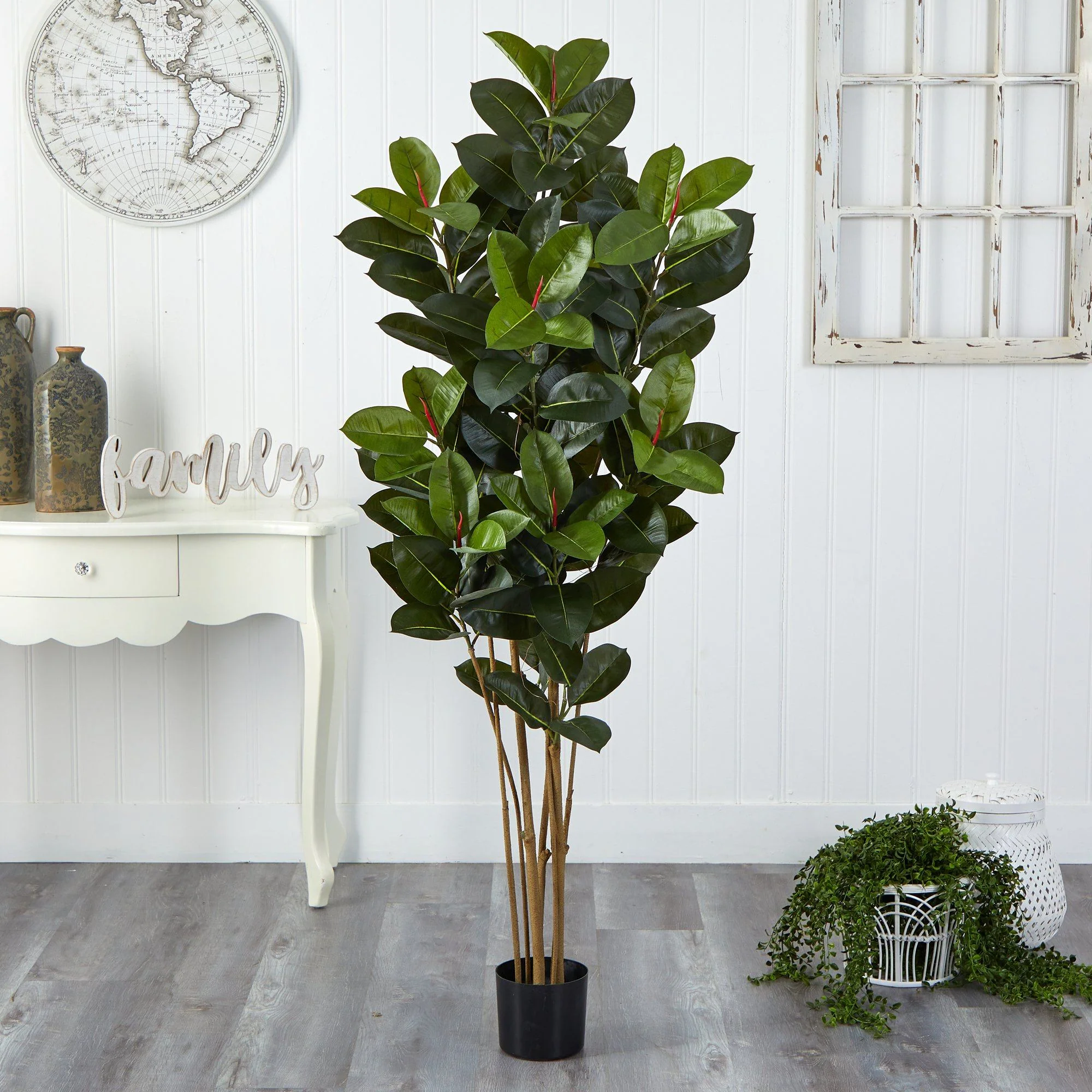 5.5’ Oak Artificial Tree UV Resistant (Indoor/Outdoor) - Image 4
