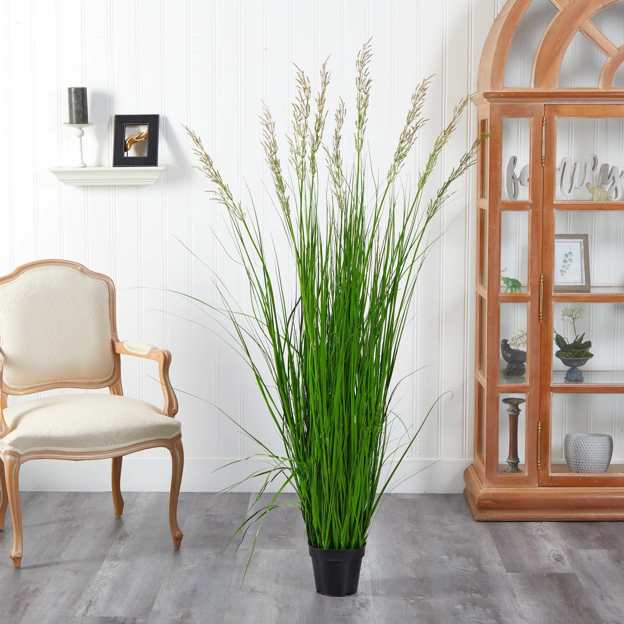 5.5’ Artificial Plum Grass Plant - Image 3