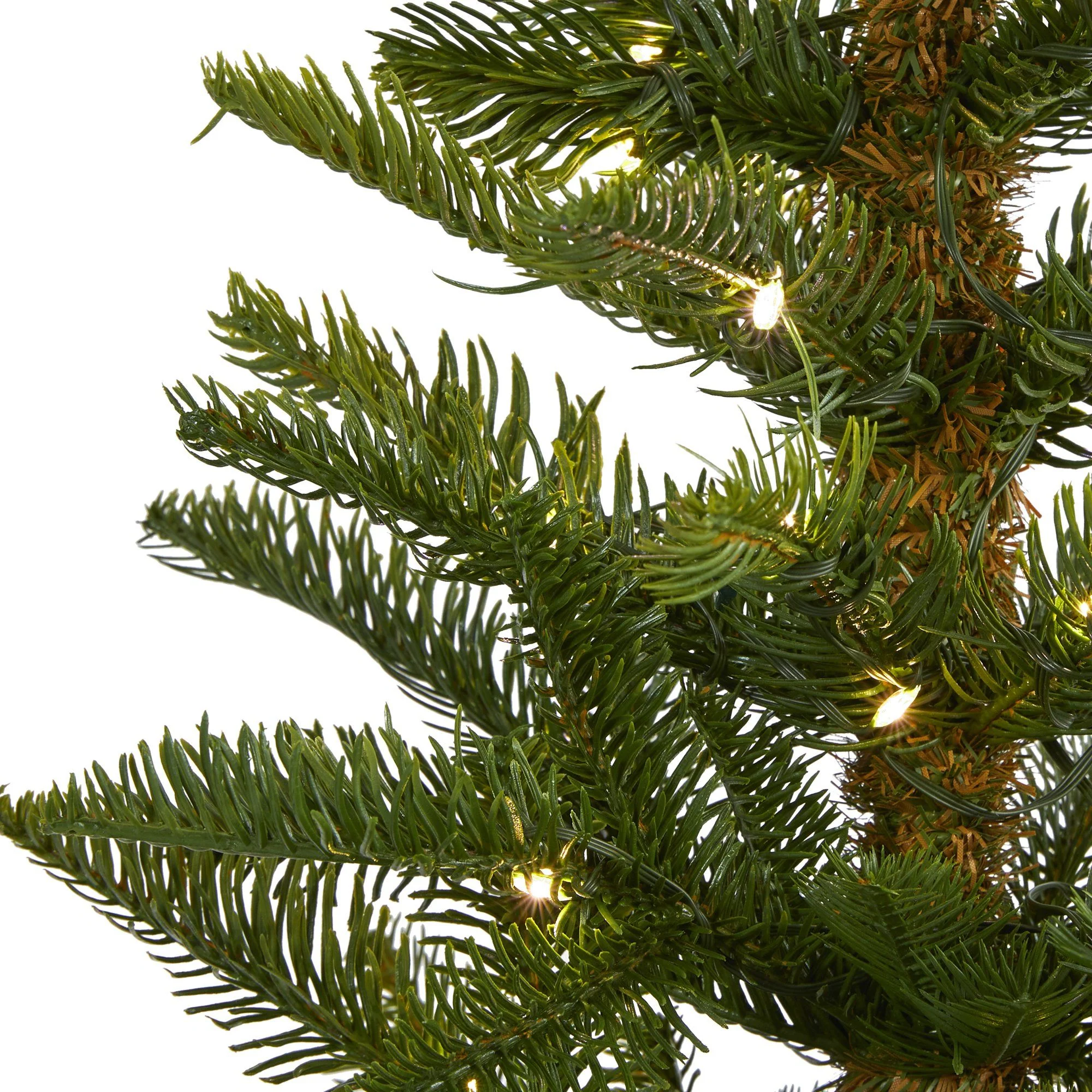 5’ Alaskan Alpine Artificial Christmas Tree with 100 Clear Microdot (Multifunction) LED Lights and 92 Bendable Branches - Image 3