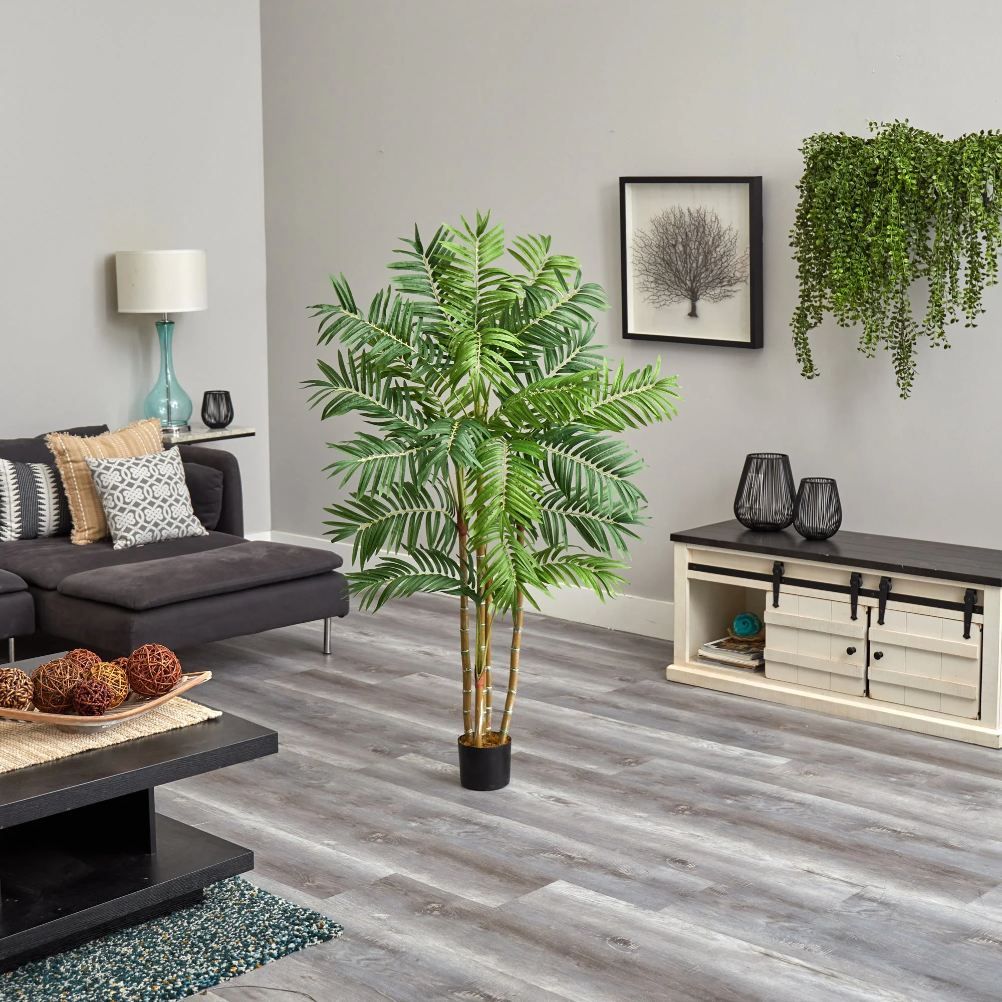 5’ Artificial Areca Palm Tree - Image 4