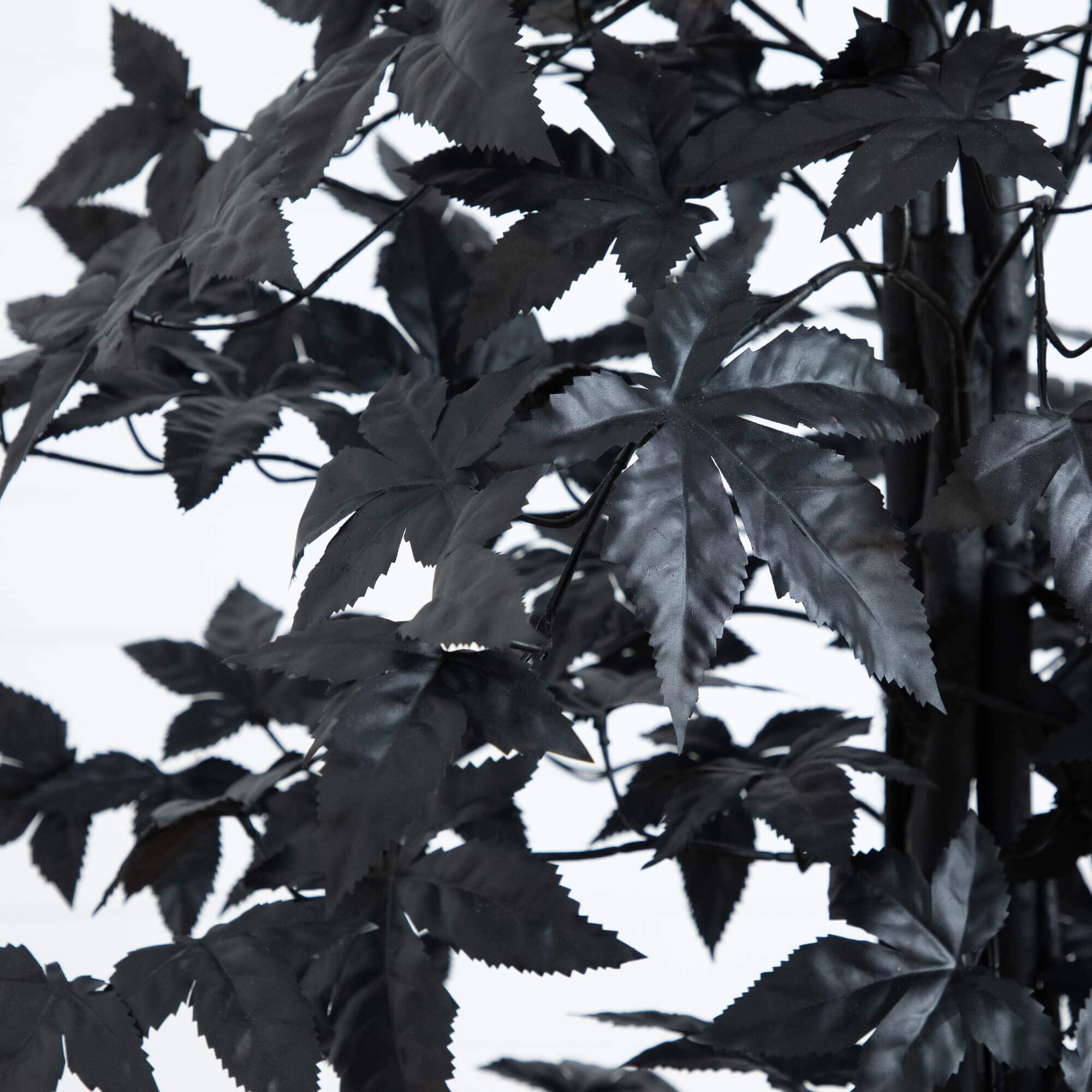 5' Artificial Halloween Black Maple Tree with Natural Trunk - Image 2