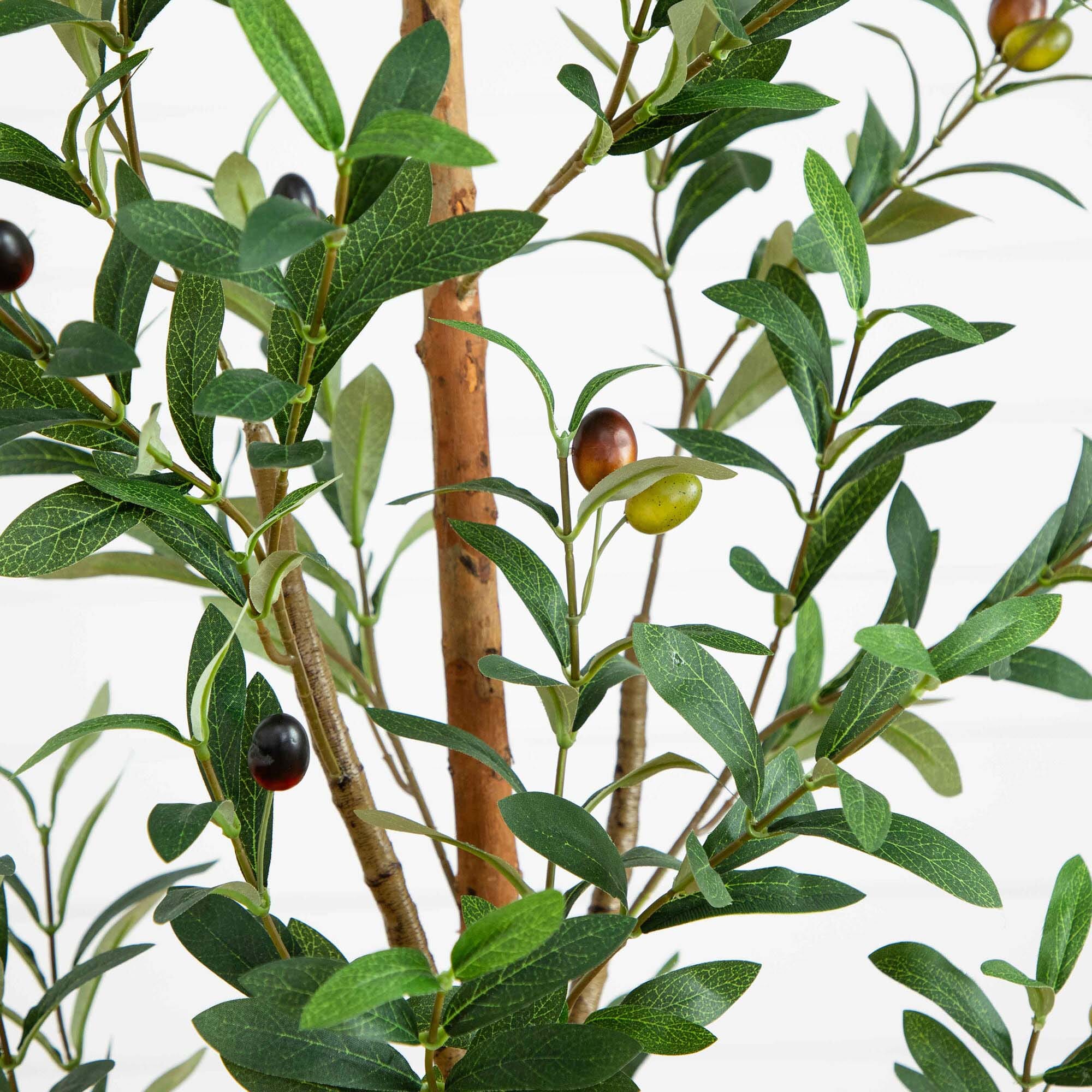 5’ Artificial Olive Tree with Natural Trunk - Image 2