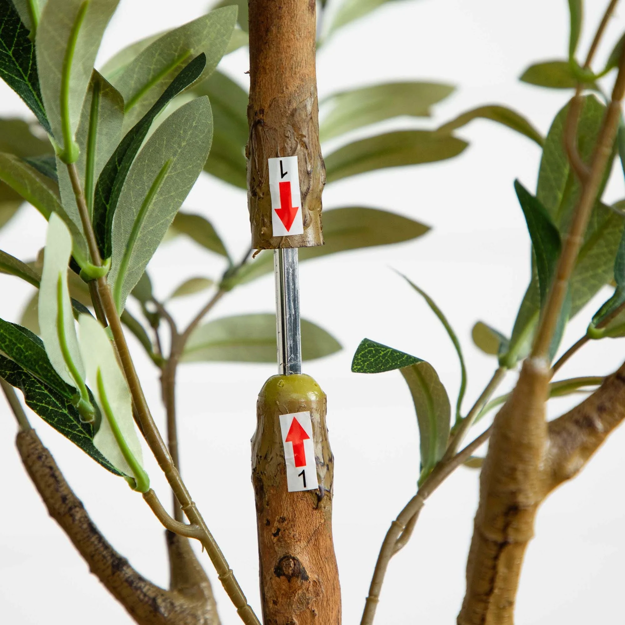 5’ Artificial Olive Tree with Natural Trunk - Image 3