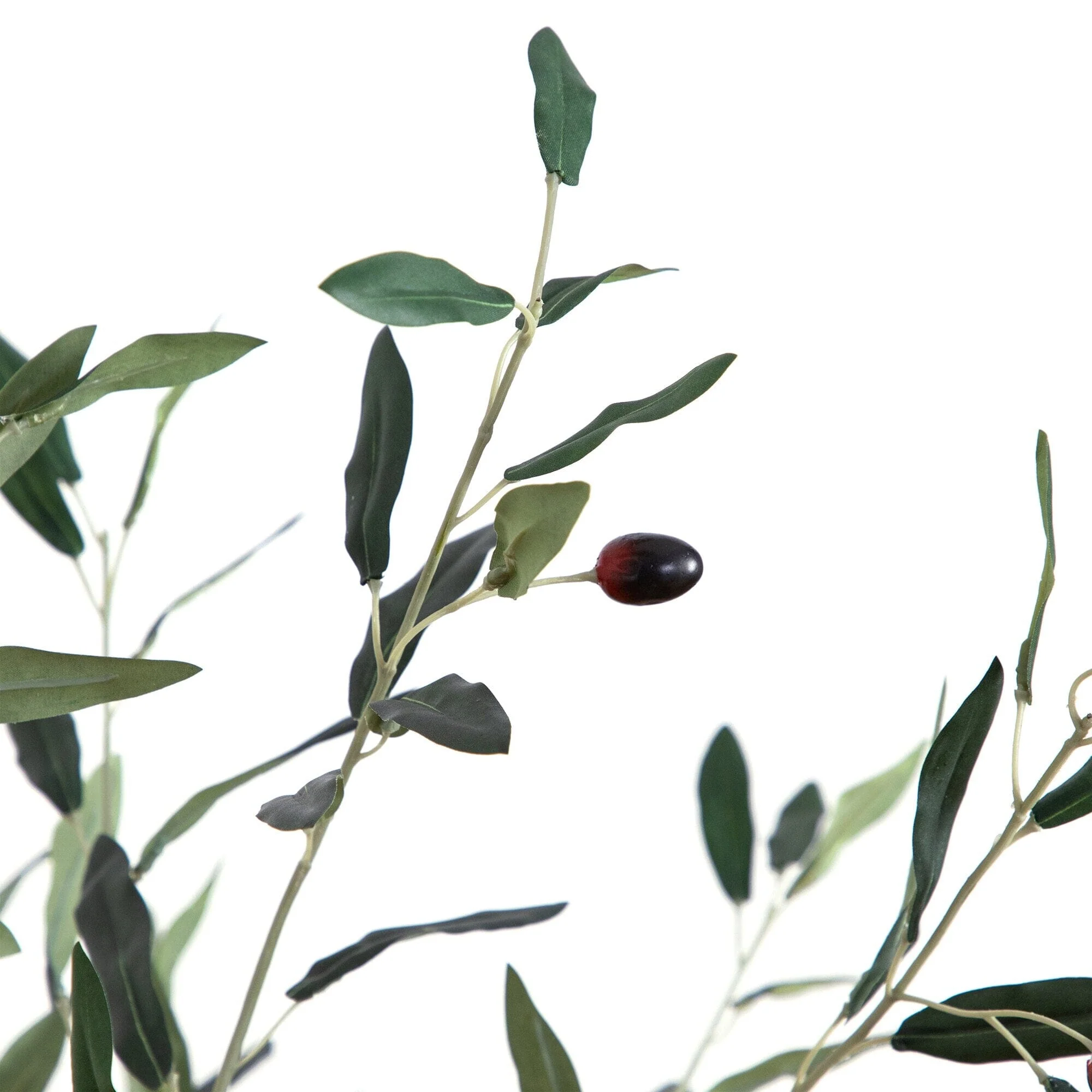 5’ Artificial Slim Minimalist Olive Tree - Image 2