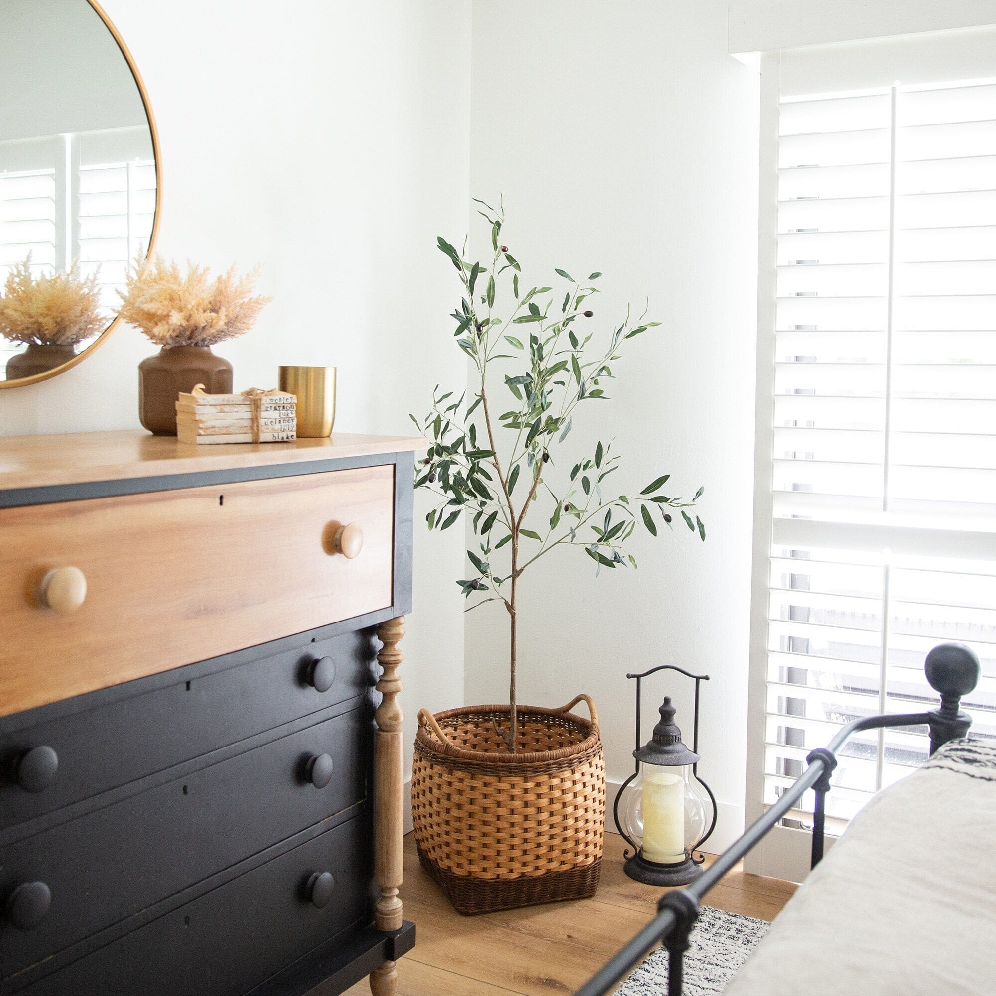 5’ Artificial Slim Minimalist Olive Tree - Image 3