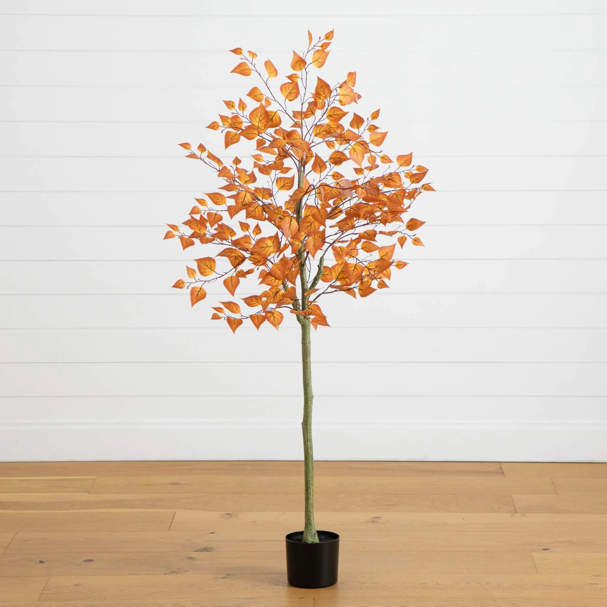 5' Autumn Birch Leaf Artificial Fall Tree - Image 3