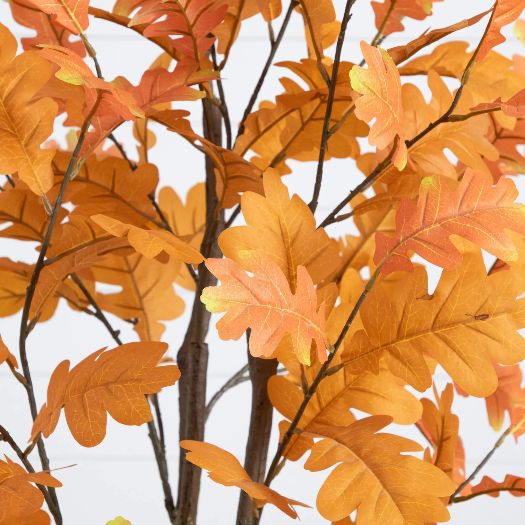 5' Artificial Autumn Oak Tree - Image 2