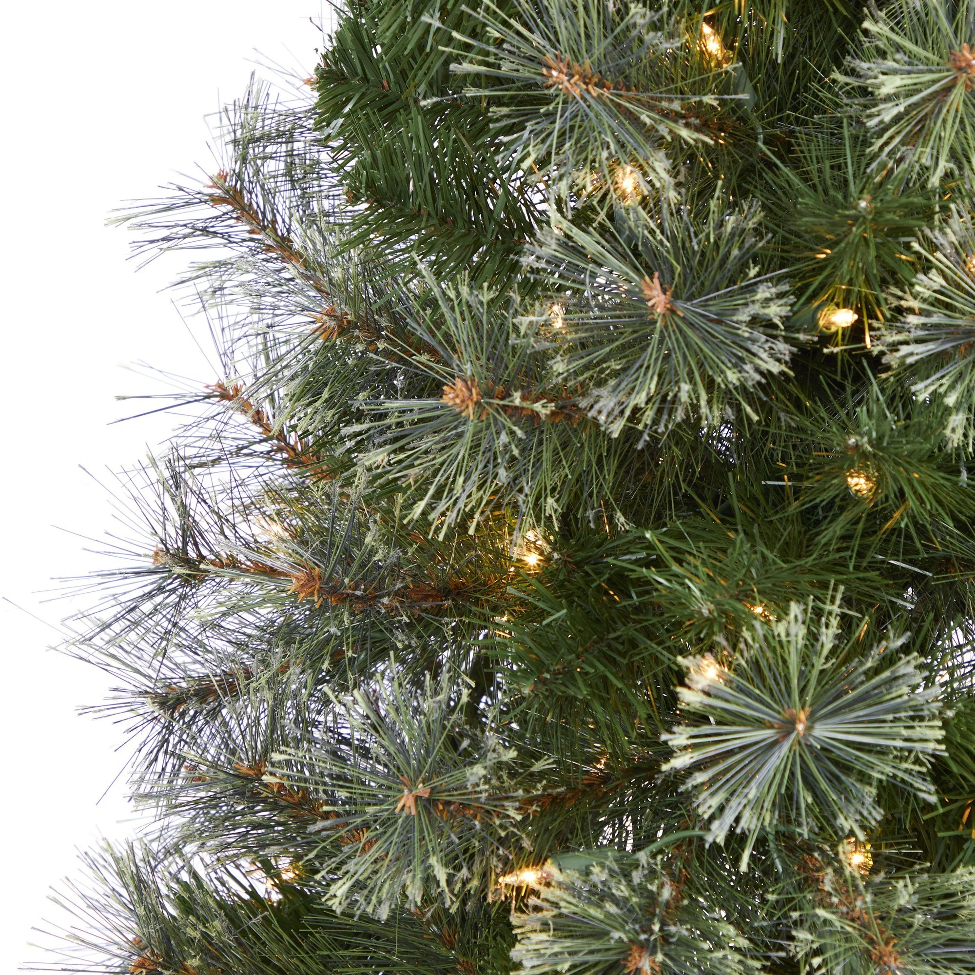 5' Cashmere Slim Artificial Christmas Tree with 250 Warm White Lights and 408 Bendable Branches - Image 3