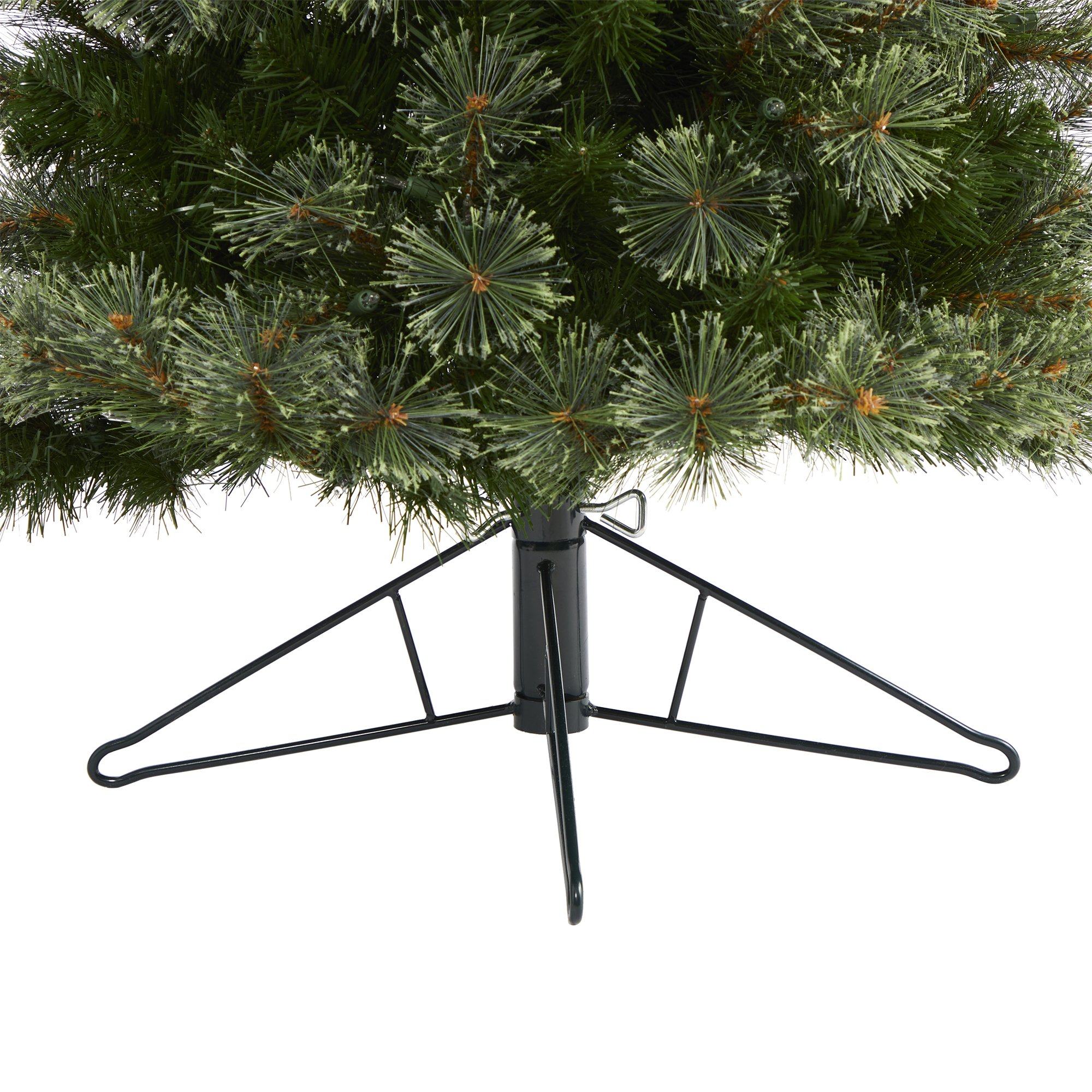 5' Cashmere Slim Artificial Christmas Tree with 250 Warm White Lights and 408 Bendable Branches - Image 5