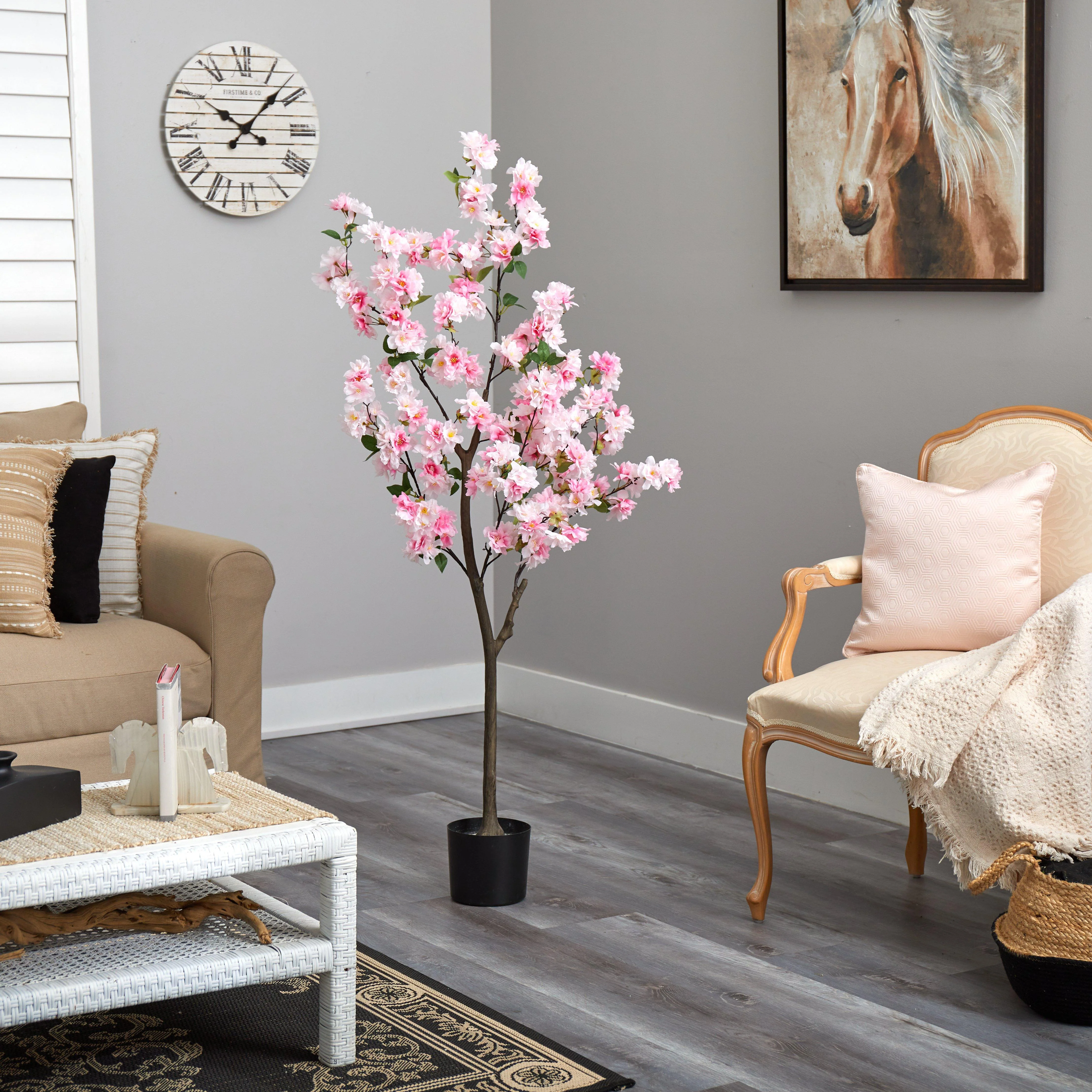 5’ Cherry Blossom Artificial Tree - Image 4