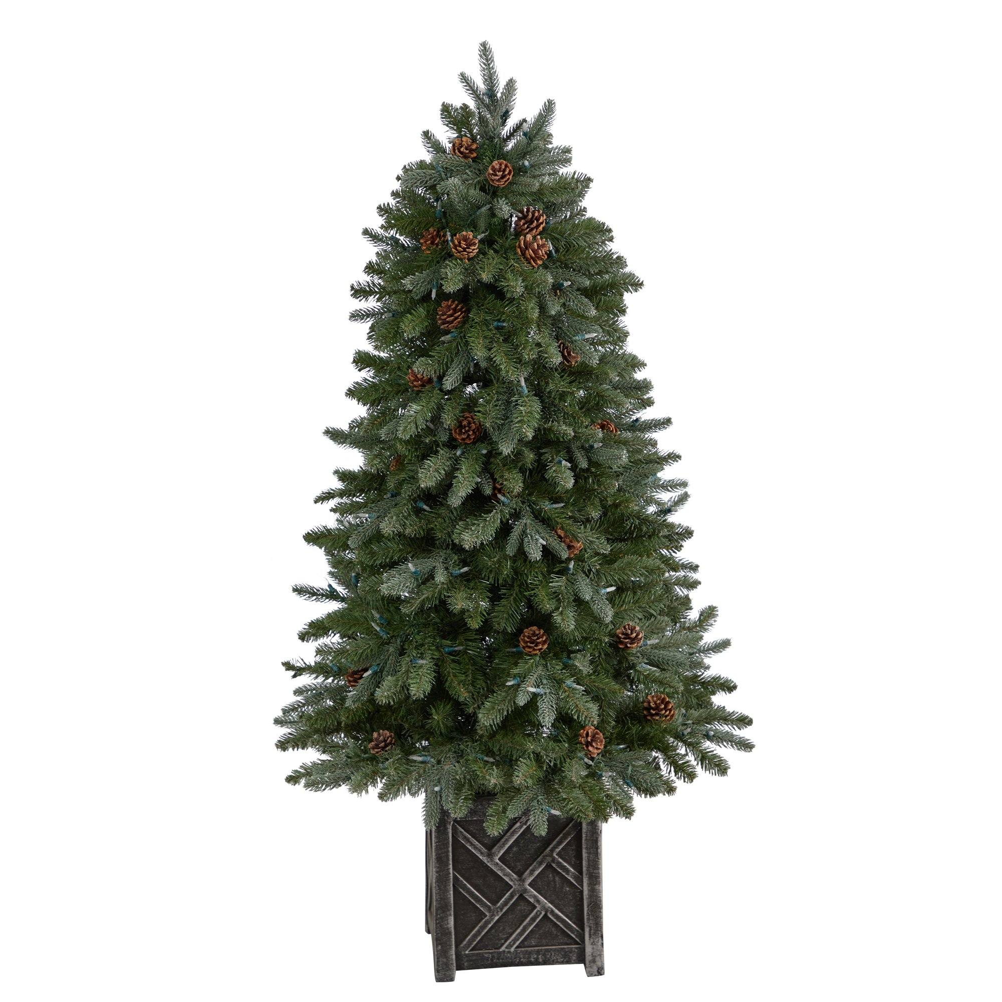 5' Colorado Fir Flocked Dusted Artificial Christmas Tree - Image 3