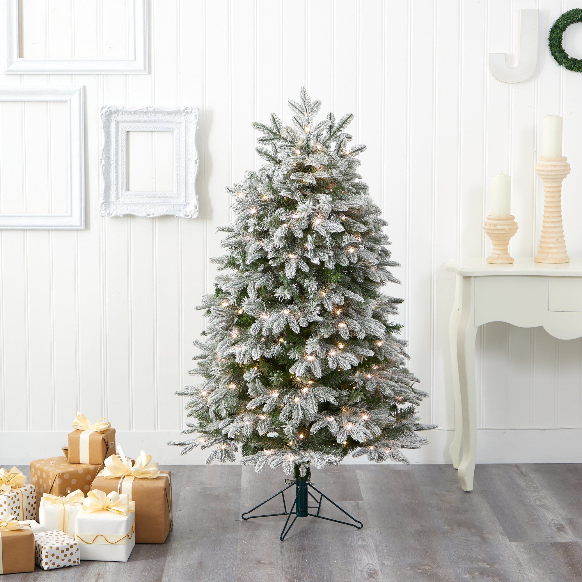 5' Flocked Colorado Mountain Fir Artificial Christmas Tree - Image 7