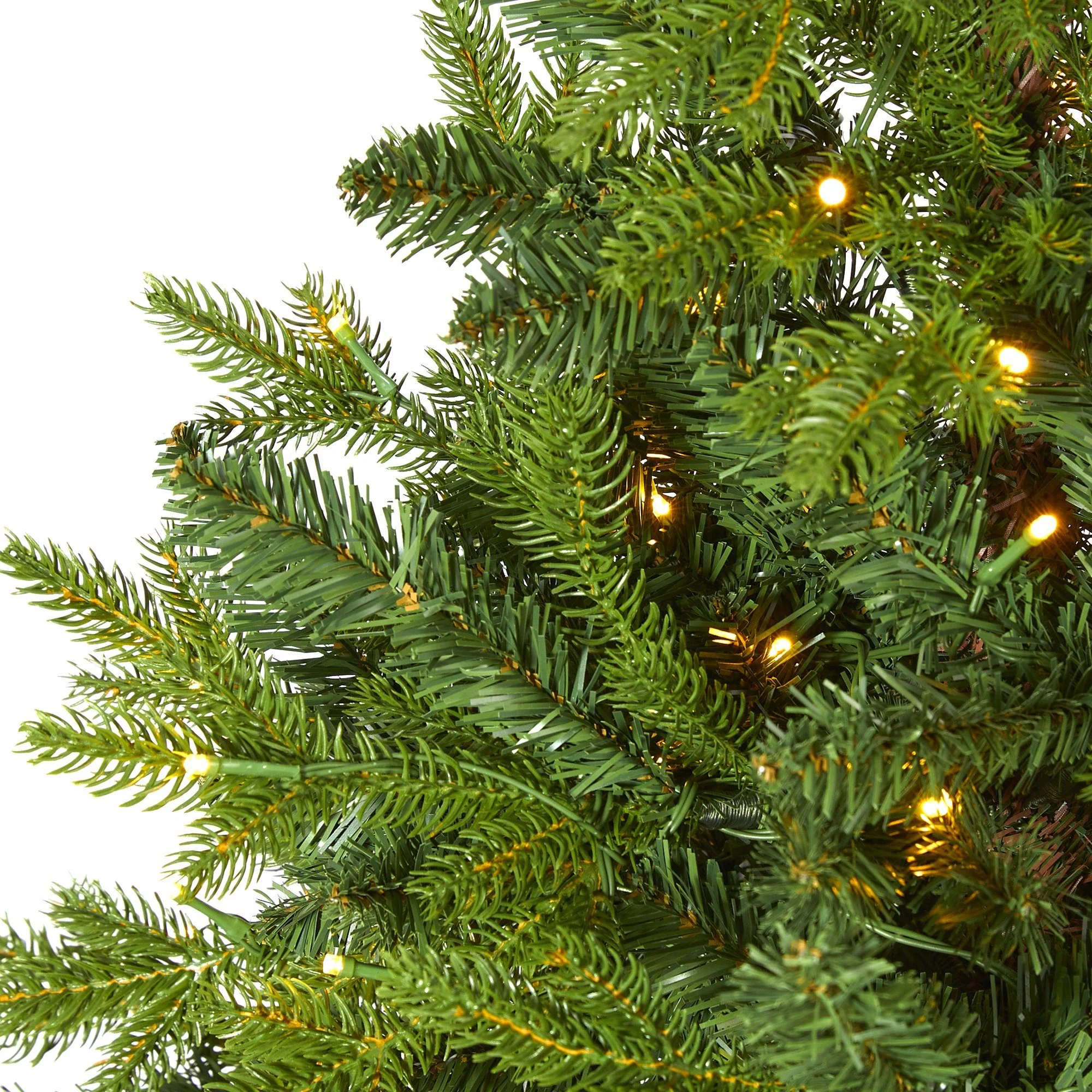 5’ Fraser Fir “Natural Look” Artificial Christmas Tree with 190 Clear LED Lights, a Burlap Base and 1217 Bendable Branches - Image 3