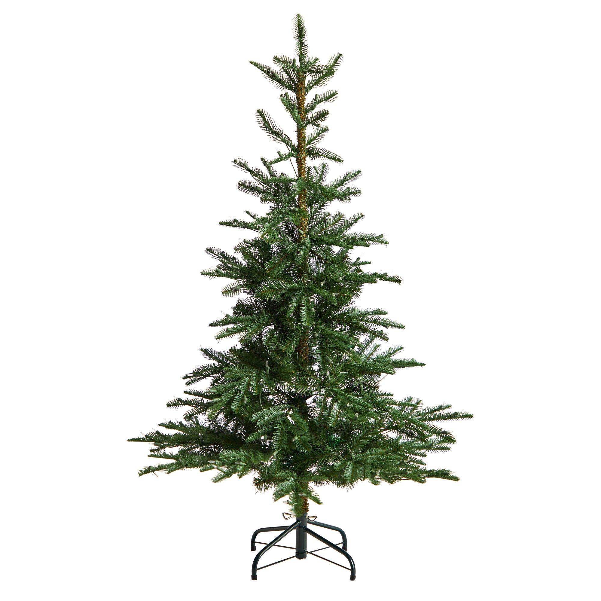 5’ Layered Washington Spruce Christmas Tree with 200 Clear Lights and 385 Bendable Branches - Image 3