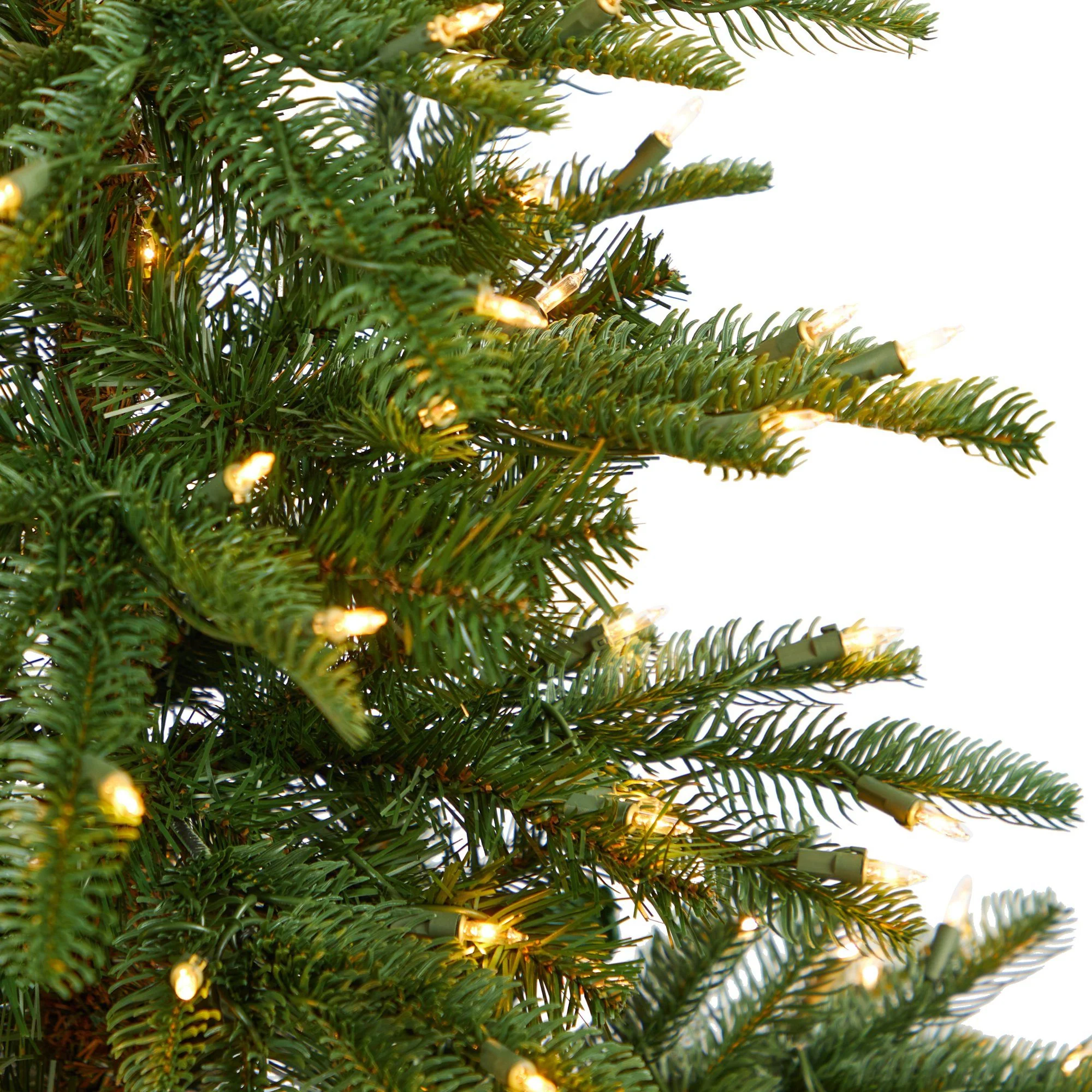 5’ Layered Washington Spruce Christmas Tree with 200 Clear Lights and 385 Bendable Branches - Image 4