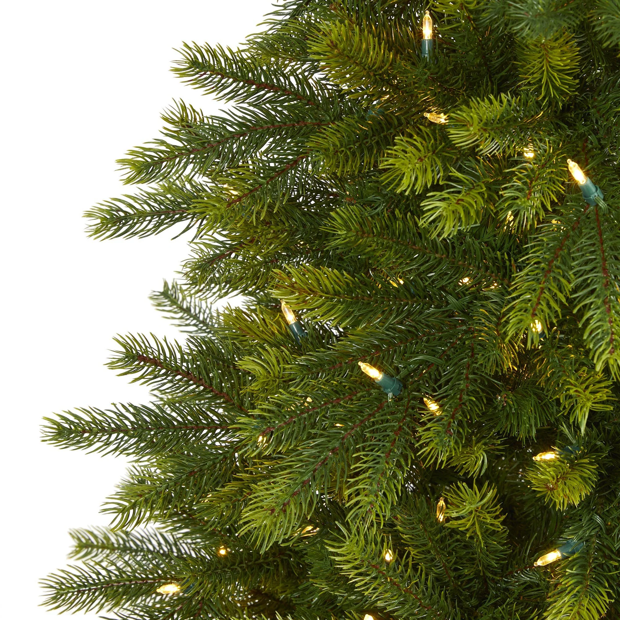 5' Manchester Fir Artificial Christmas Tree in Decorative Planter with 250 Clear Warm (Multifunction) LED Lights and 366 Bendable Branches - Image 3