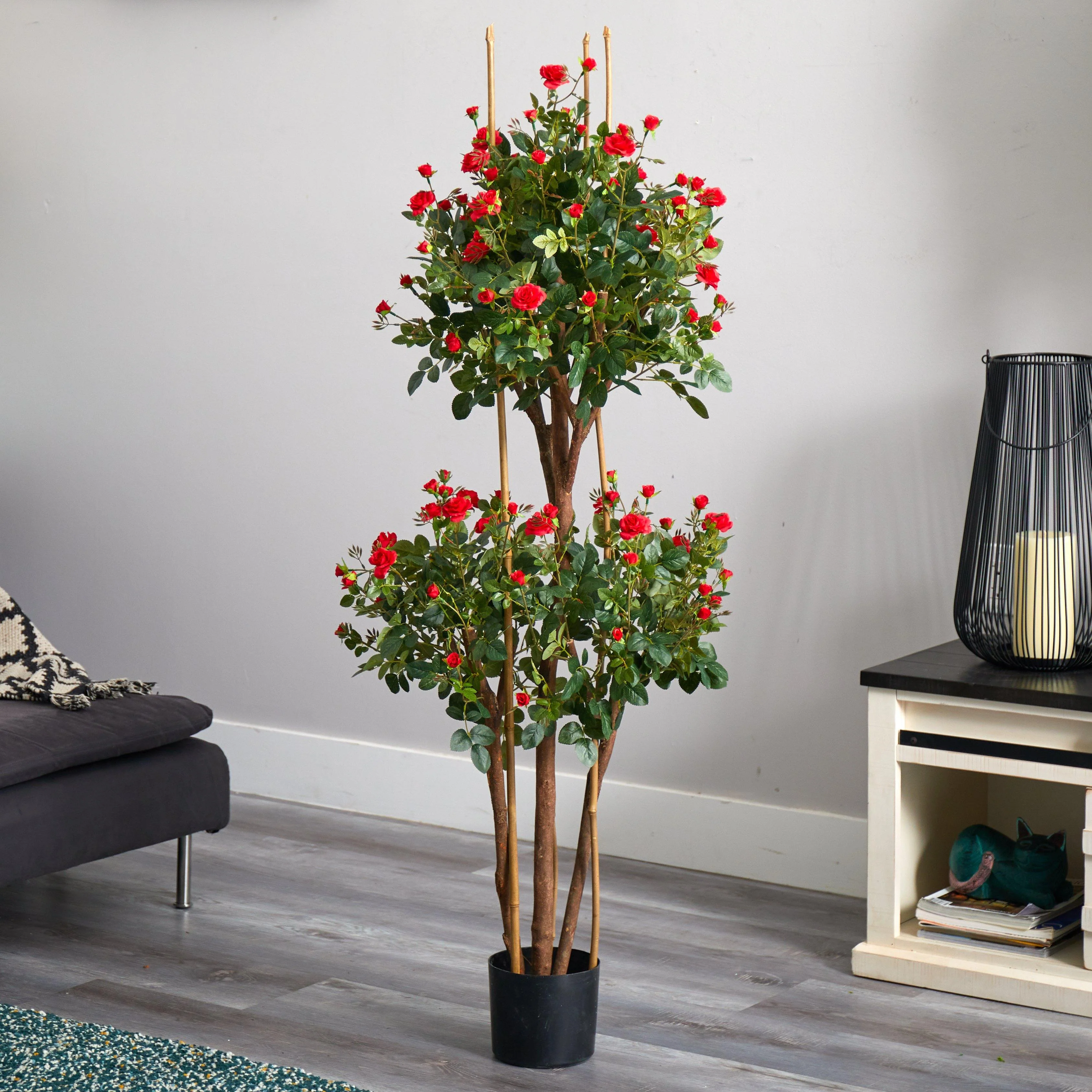 5' Mini Rose Silk Tree - Image 4