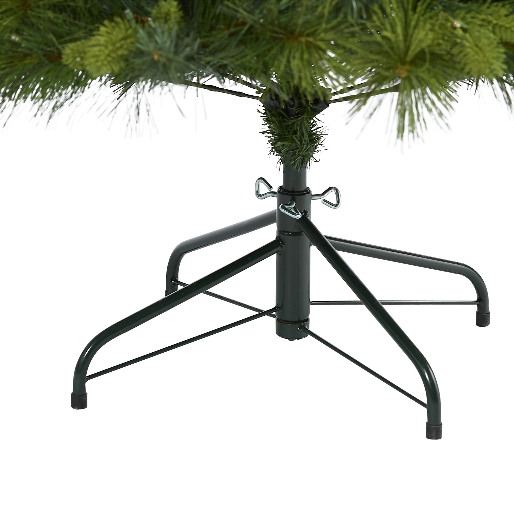 5’ North Carolina Mixed Pine Artificial Christmas Tree with 200 Warm White LED Lights, 711 Bendable Branches and Pinecones - Image 4