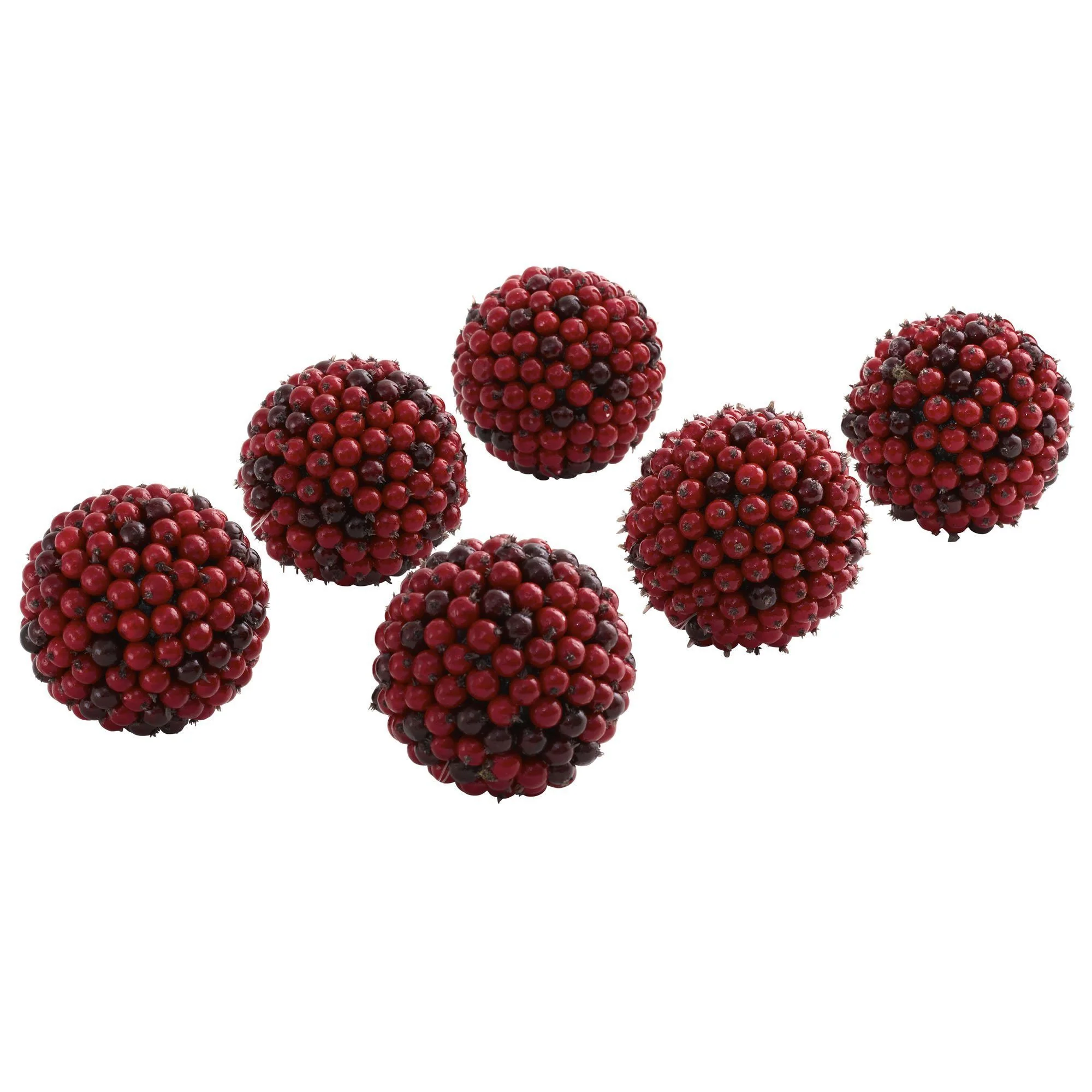 5” Red Berry Ball (Set of 6) - Image 2