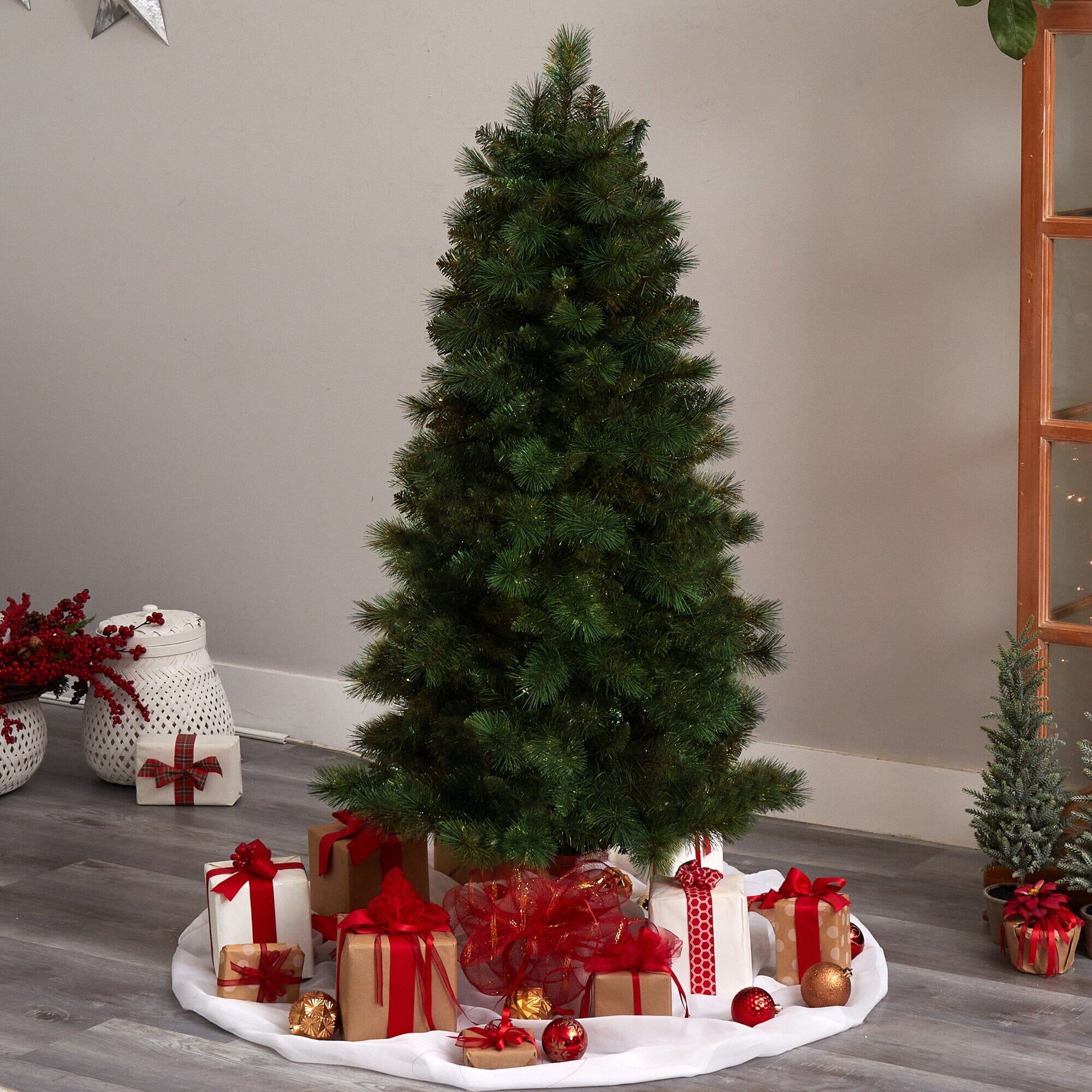 5’ Slim West Virginia Mountain Christmas Tree w/467 Branches - Image 3