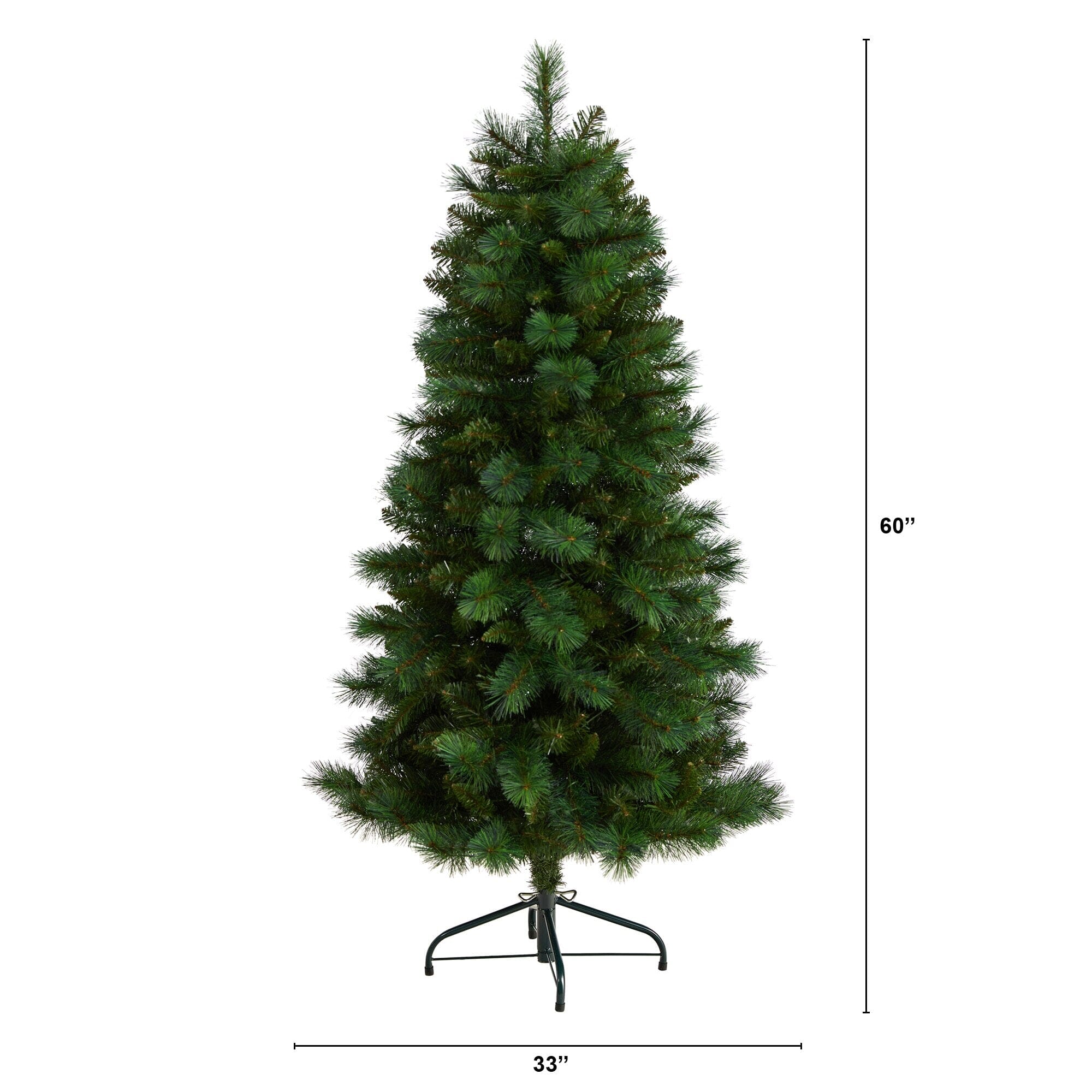 5’ Slim West Virginia Mountain Christmas Tree w/467 Branches - Image 4